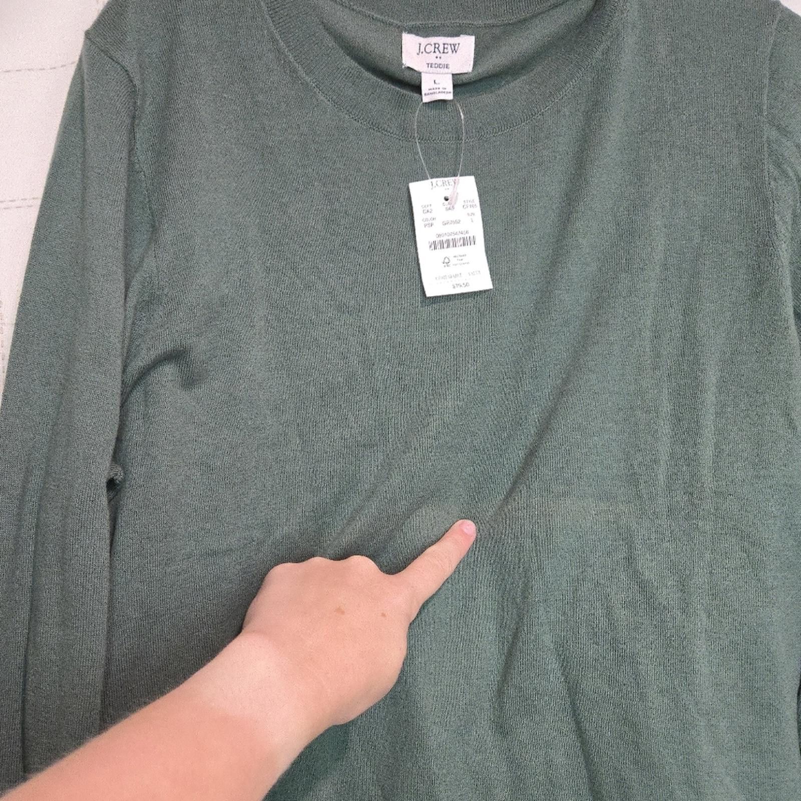 J.Crew J Crew Cotton Teddie sweater Size L / US 10 / IT 46 - 4 Thumbnail