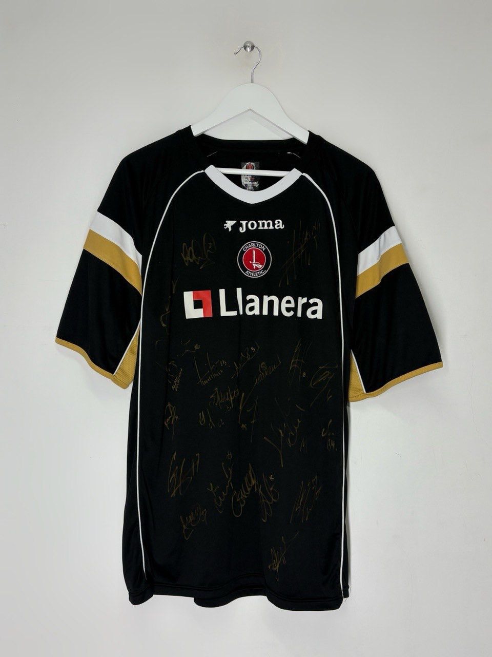 Joma #10 Bent Charlton Athletic 2006 Away Soccer Jersey W/ Signed Size US XL / EU 56 / 4 - 3 Thumbnail
