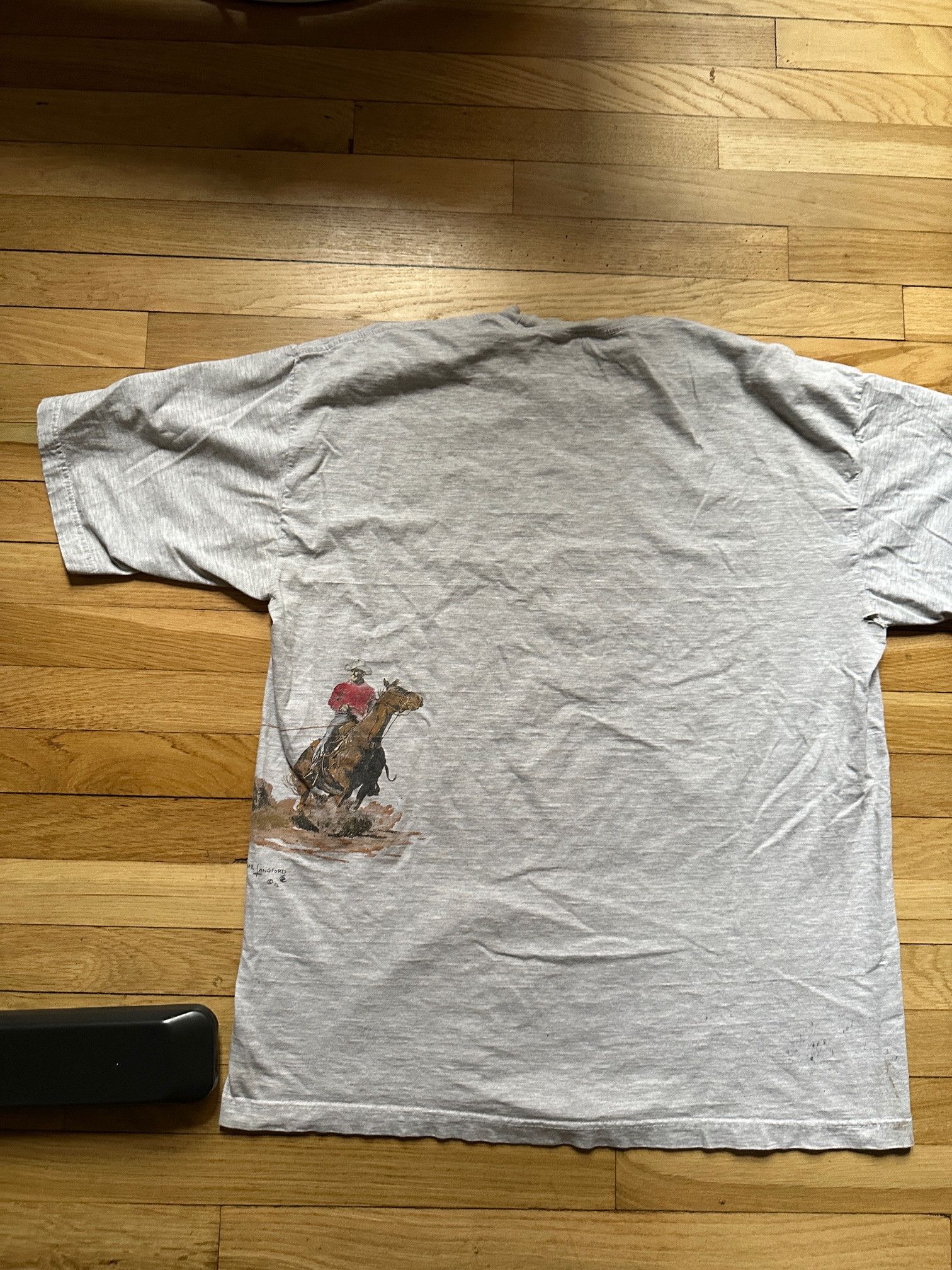 Wrangler Vintage Wrangler Cowboy Rodeo Turn... and Burn Shirt XXL Size US XXL / EU 58 / 5 - 8 Thumbnail