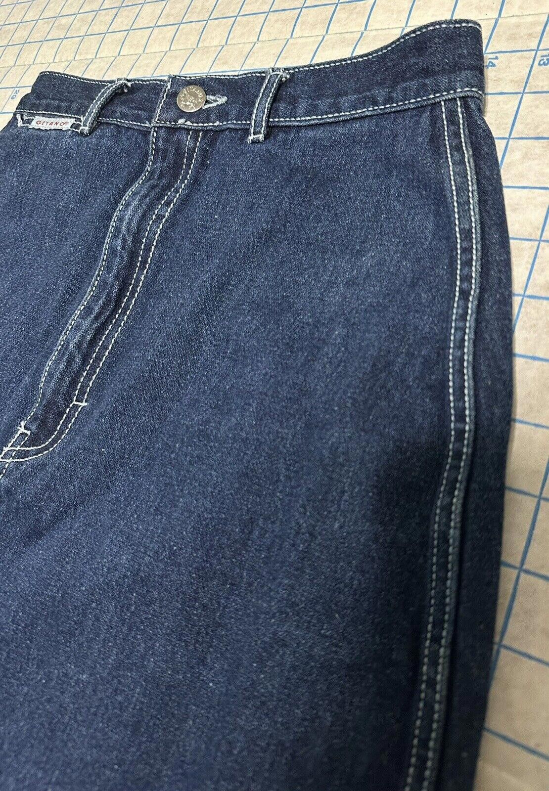 Designer Vintage Denim Jean Skirt Size 8 Gitano Heart Size 30" / US 8 / IT 44 - 7 Thumbnail