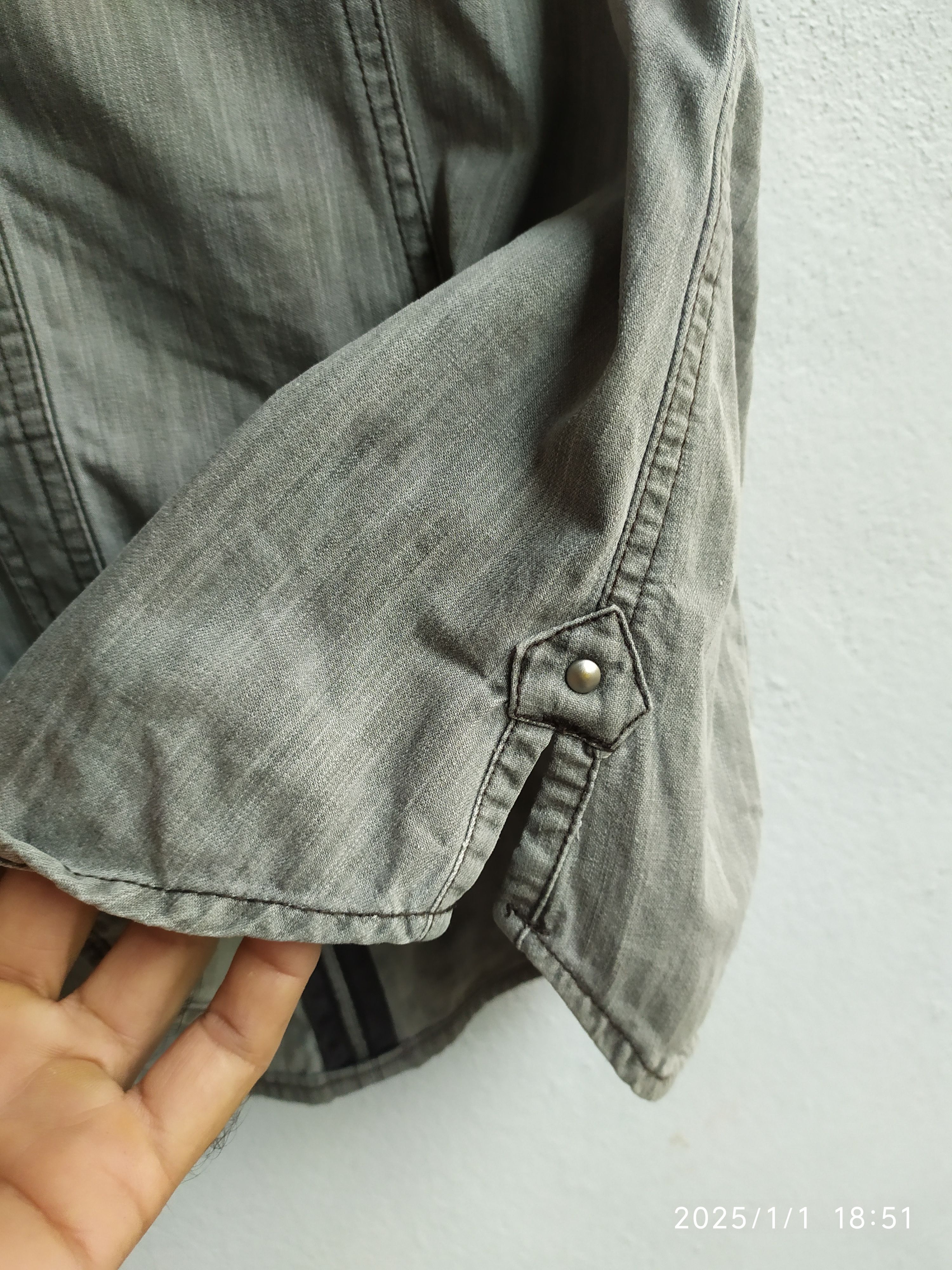 If Six Was Nine × Japanese Brand × Le Grande Bleu (L.G.B.) Japanese Nicole Club For Men ButtonUp Shirt Jeans Style Size US M / EU 48-50 / 2 - 9 Thumbnail