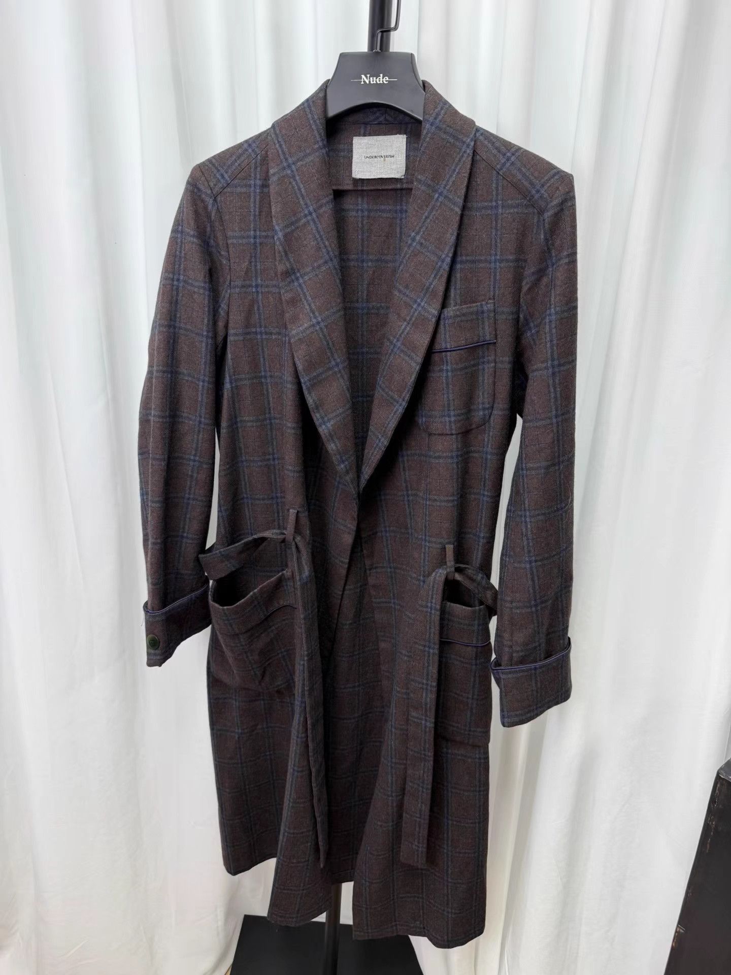 Undercover UNDERCOVER Wool Plaid Robe Coat K20 Size US M / EU 48-50 / 2 - 2 Thumbnail