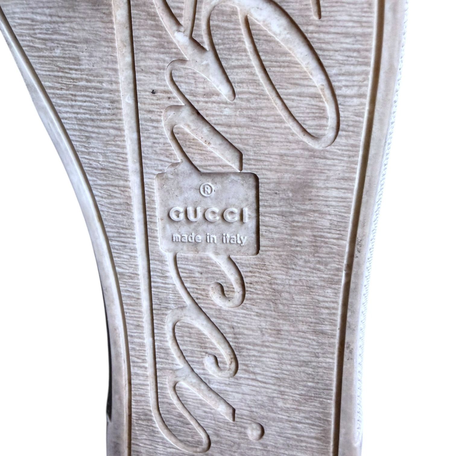 Gucci Men's Gucci Canvas/Patent Leather Hi-Top Shoes US 6 $795 Size US 6 / EU 39 - 10 Thumbnail