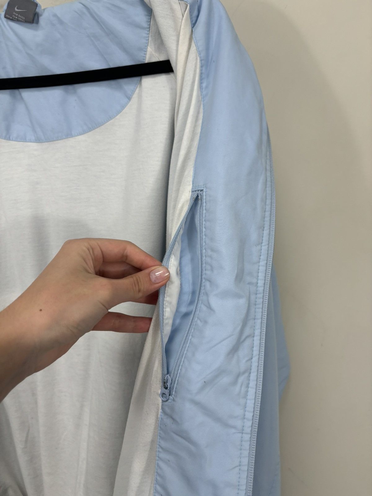 Nike Vintage Nike Y2K Baby Blue Retro Swoosh Hype Track Jacket Size US XXL / EU 58 / 5 - 12 Thumbnail