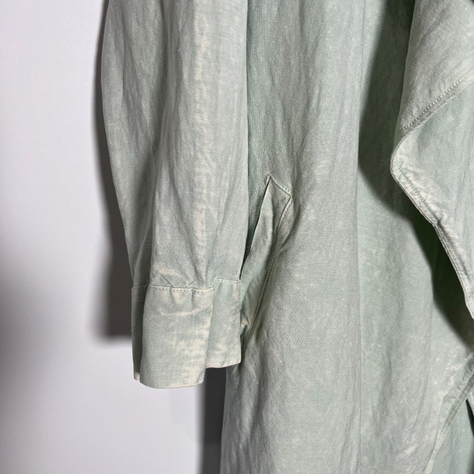 Other Young Fabulous & Broke Linen Duster Jacket Green Size M Size M / US 6-8 / IT 42-44 - 9 Thumbnail