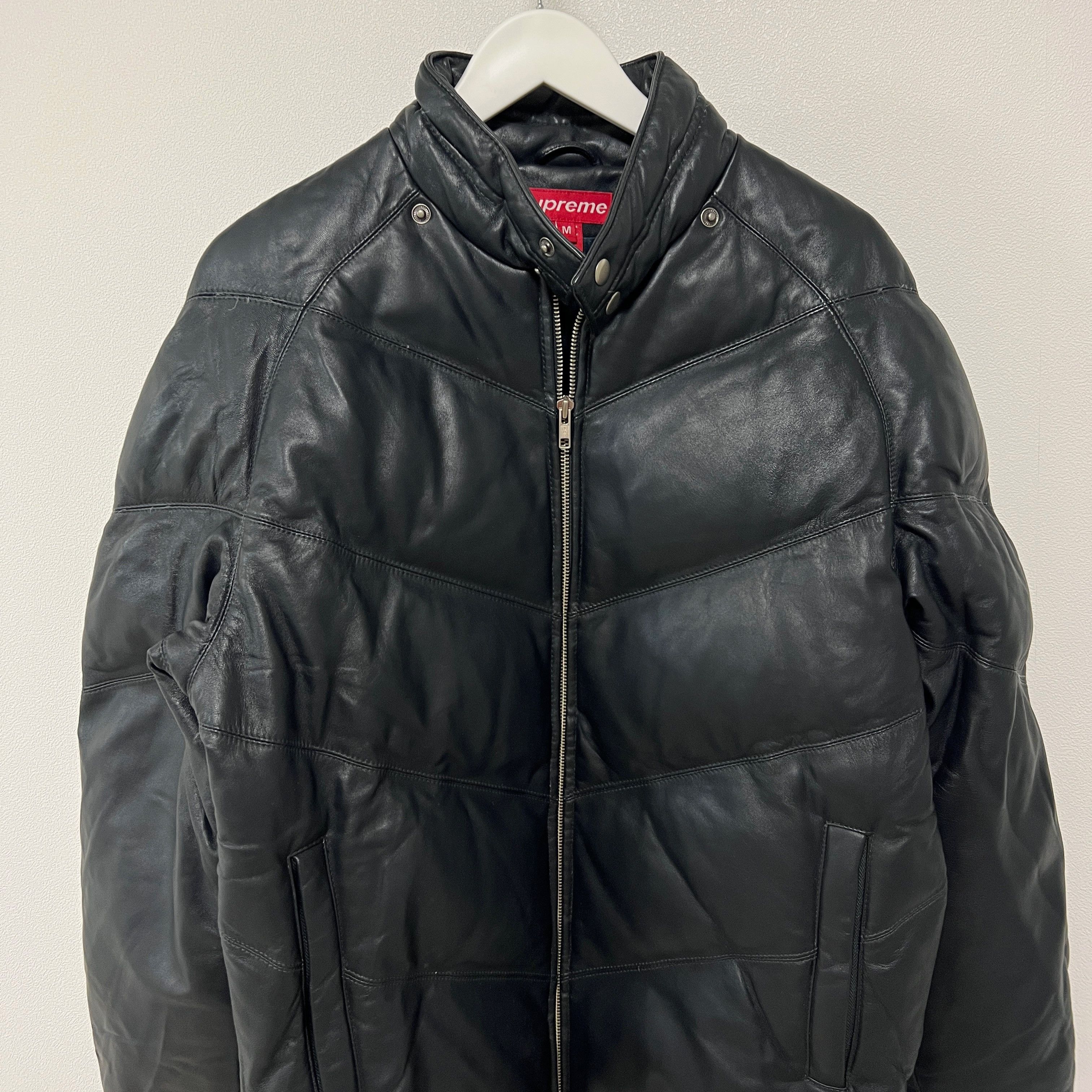 Supreme Supreme AW05 Leather Down Jacket Black Size US M / EU 48-50 / 2 - 6 Thumbnail