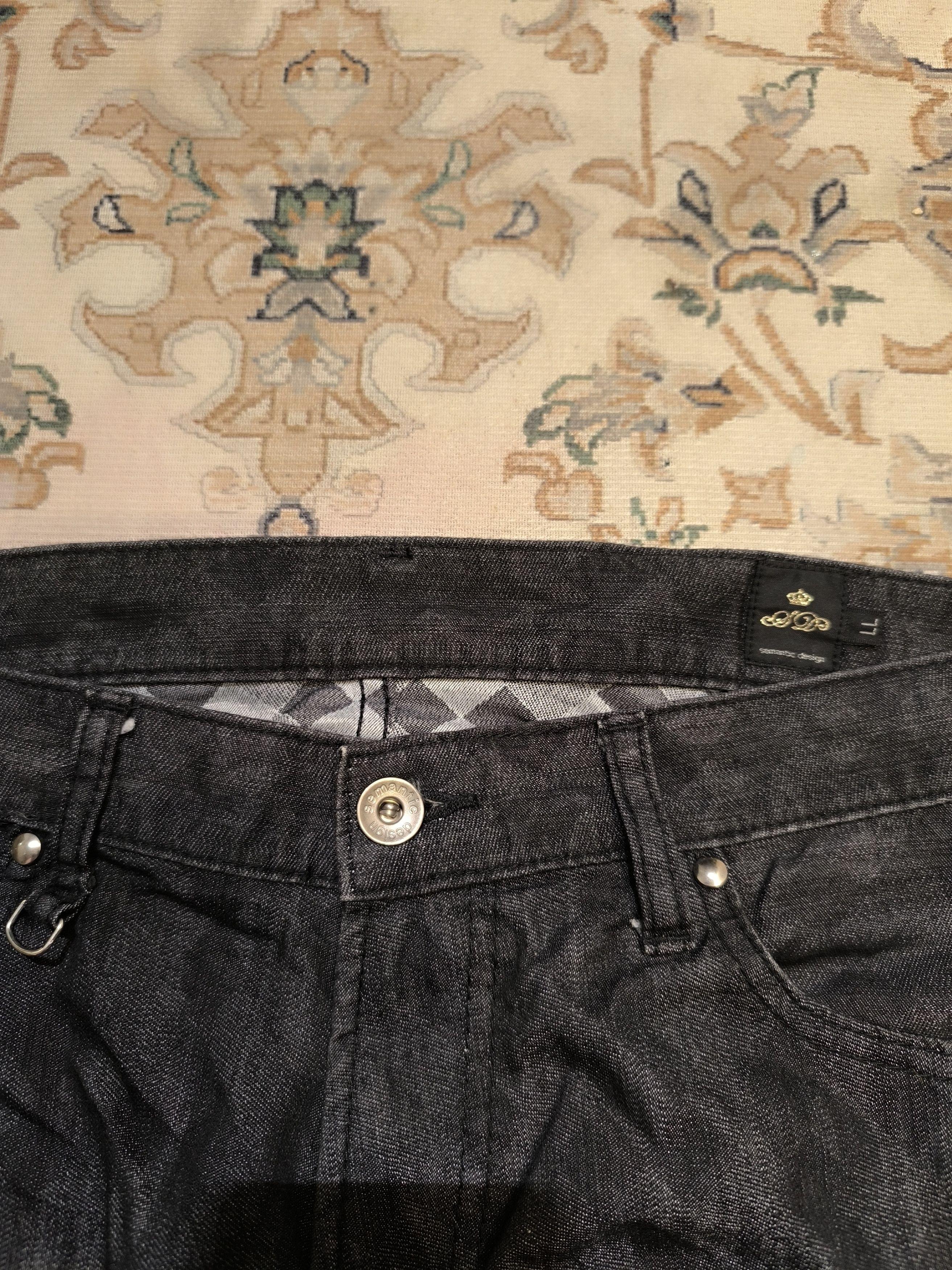 semanticdesign RARE SEMANTIC DESIGN DIAMOND PATTERN JEANS Size US 34 / EU 50 - 3 Thumbnail