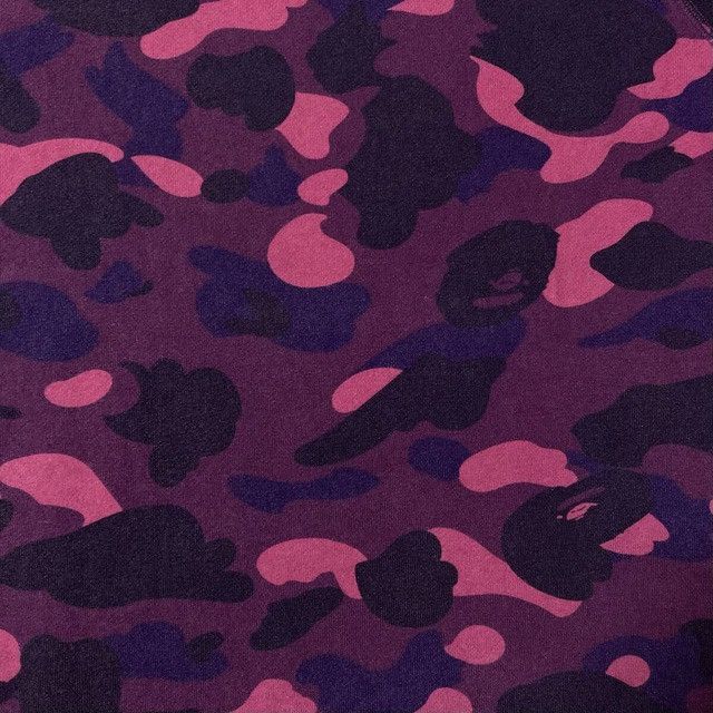 Bape BAPE LOGO Pullover Hoodie Purple Camo a bathing ape Size US XL / EU 56 / 4 - 6 Thumbnail