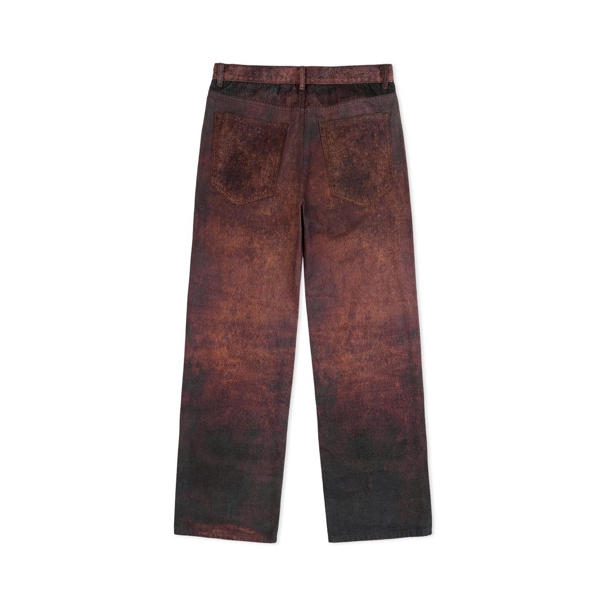 KidSuper KidSuper Studios Printed Distressed Baggy pant Burnt Red Size US 32 / EU 48 - 3 Thumbnail