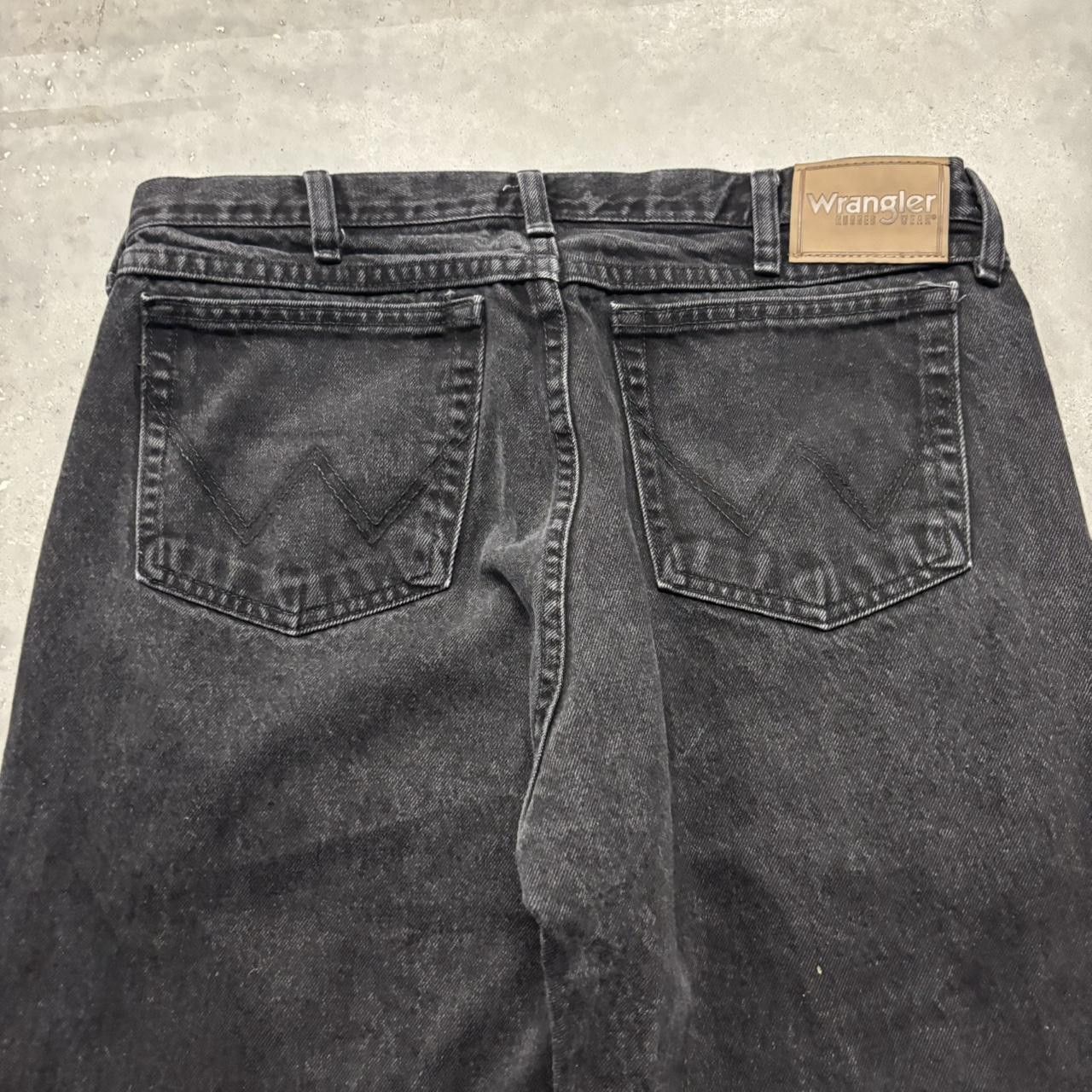 Japanese Brand × Vintage Crazy Vintage Y2K/2000s Grunge Solid Black Skater Denim Jeans! Size US 34 / EU 50 - 7 Thumbnail