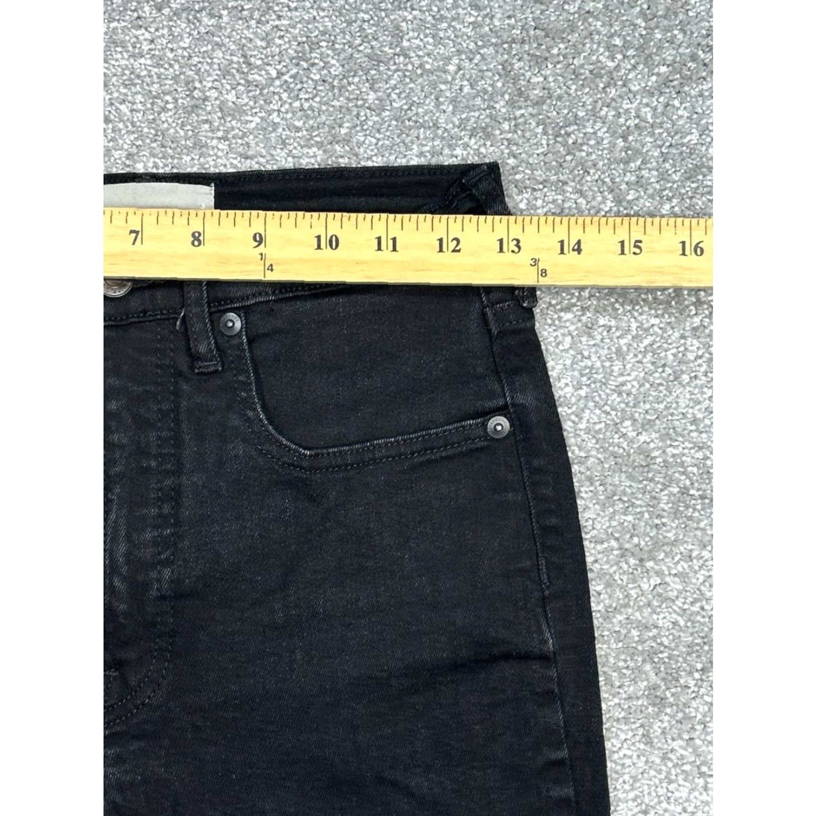 Everlane Everlane The Way High Jeans Women 28 Black Denim Cotton Stretch Skinny Leg 26x28 Size 28" / US 6 / IT 42 - 3 Thumbnail