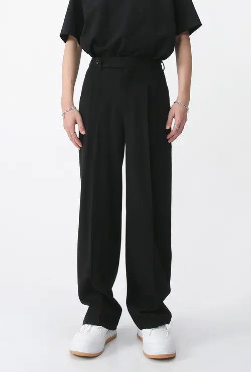 Other Black simple fashion casual long trousers mid waist Size US 32 / EU 48 - 1 Thumbnail
