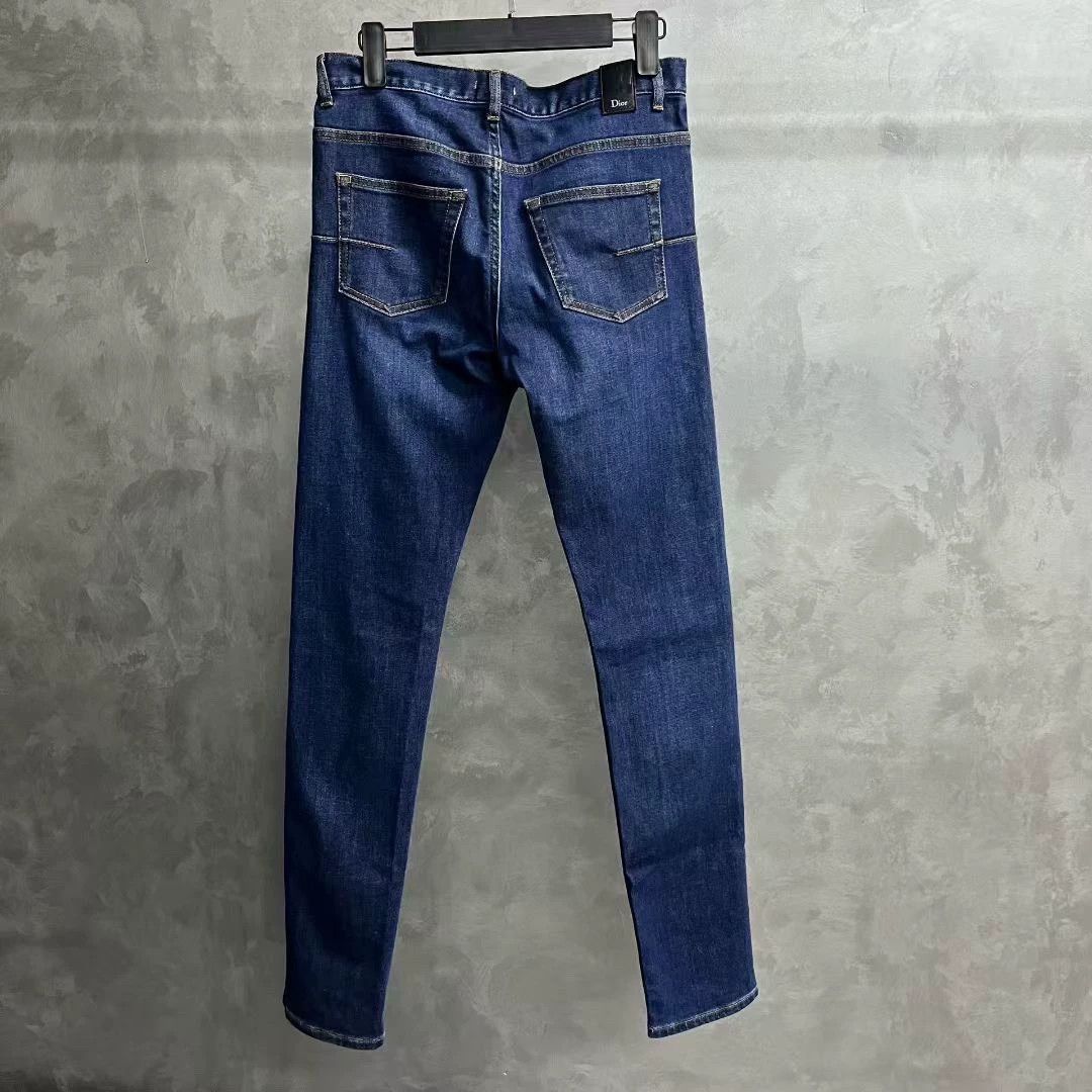 Dior blue casual straight-leg denim pants Size US 28 / EU 44 - 2 Thumbnail