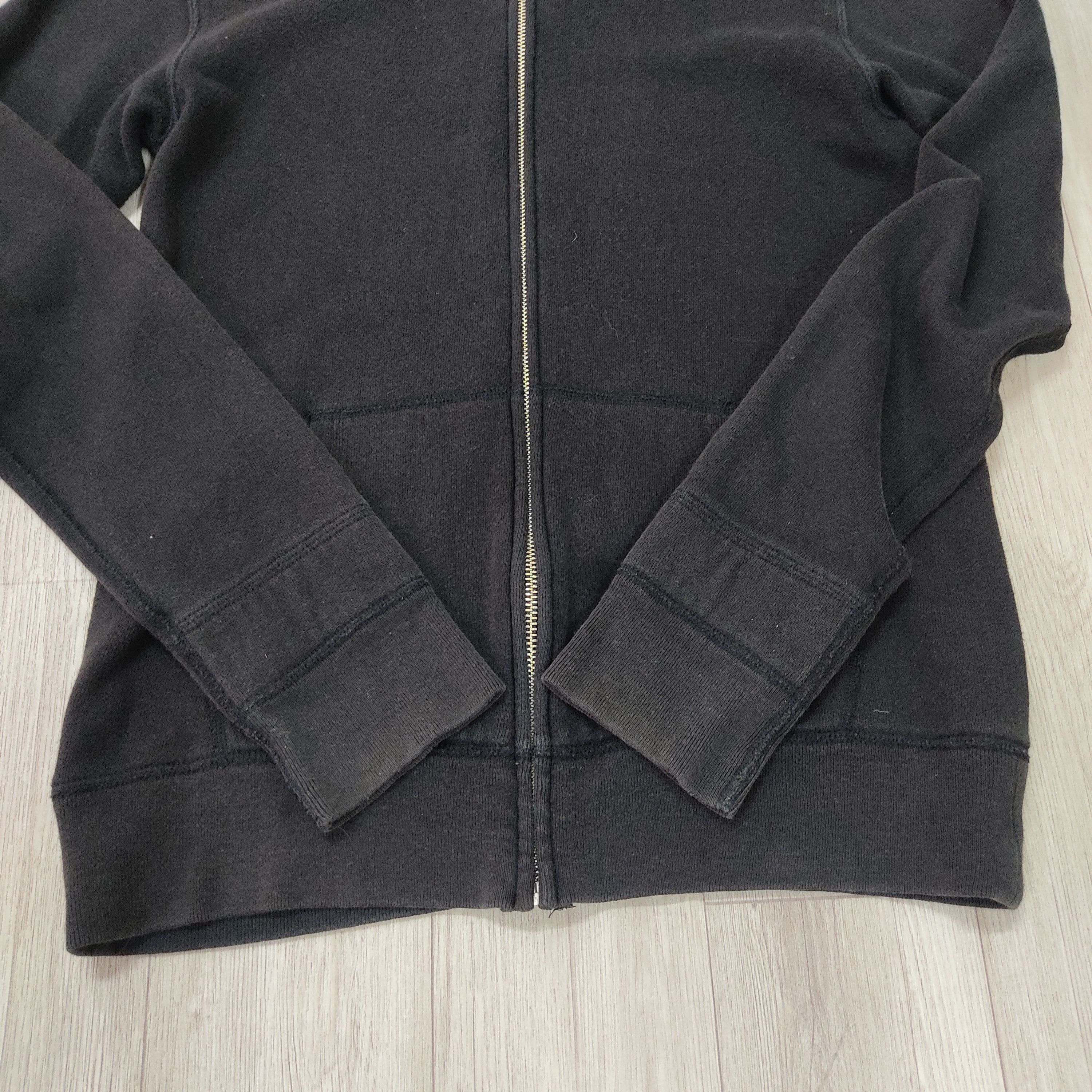 N.Hoolywood N. HOOLYWOOD Plain Black Zipper Hoodie Sweatshirt Size US S / EU 44-46 / 1 - 5 Thumbnail