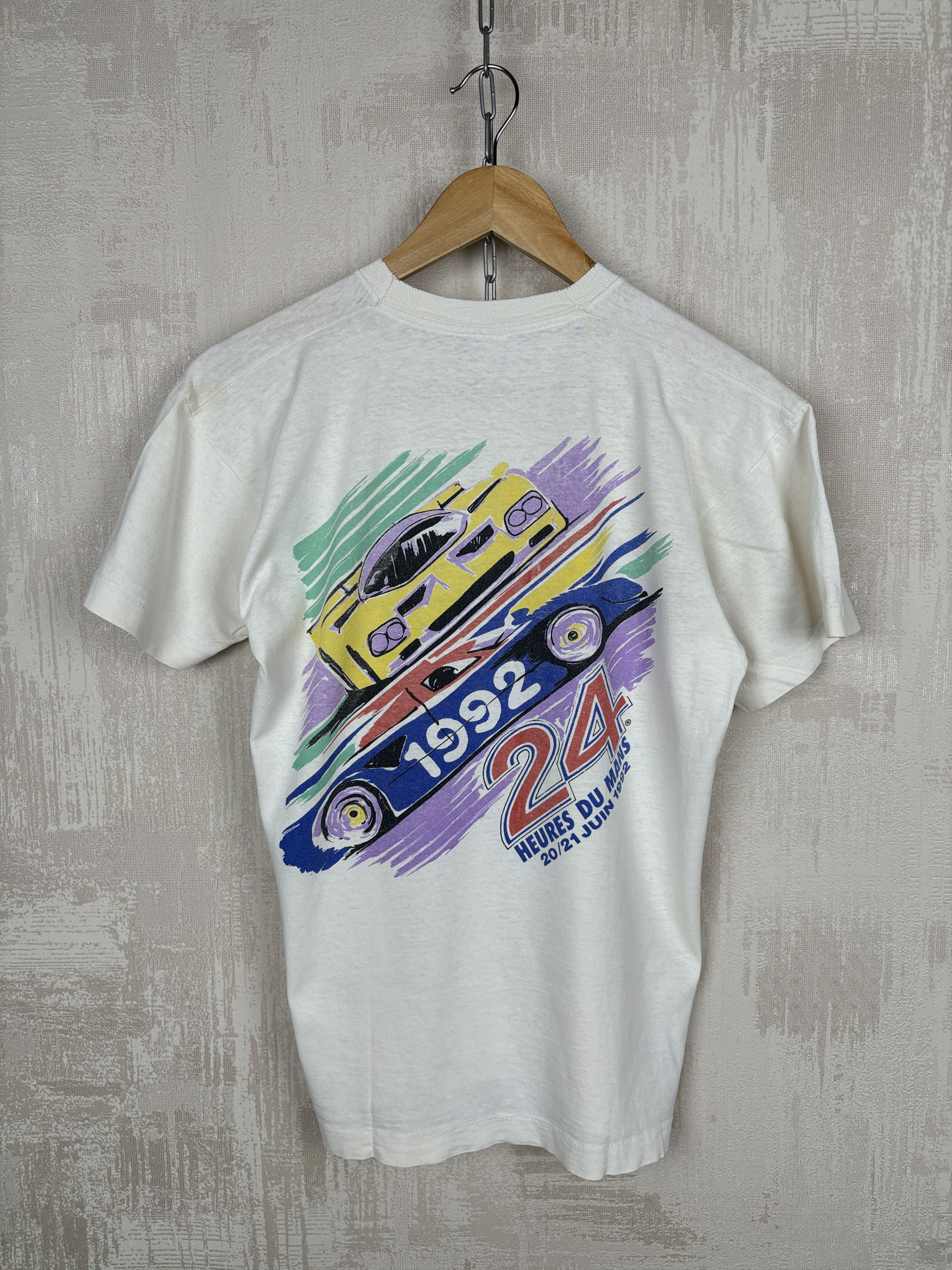 Vintage 24 Heures du Mans 1992 Racing Vintage T-shirt Single Stitch Size US S / EU 44-46 / 1 - 1 Thumbnail