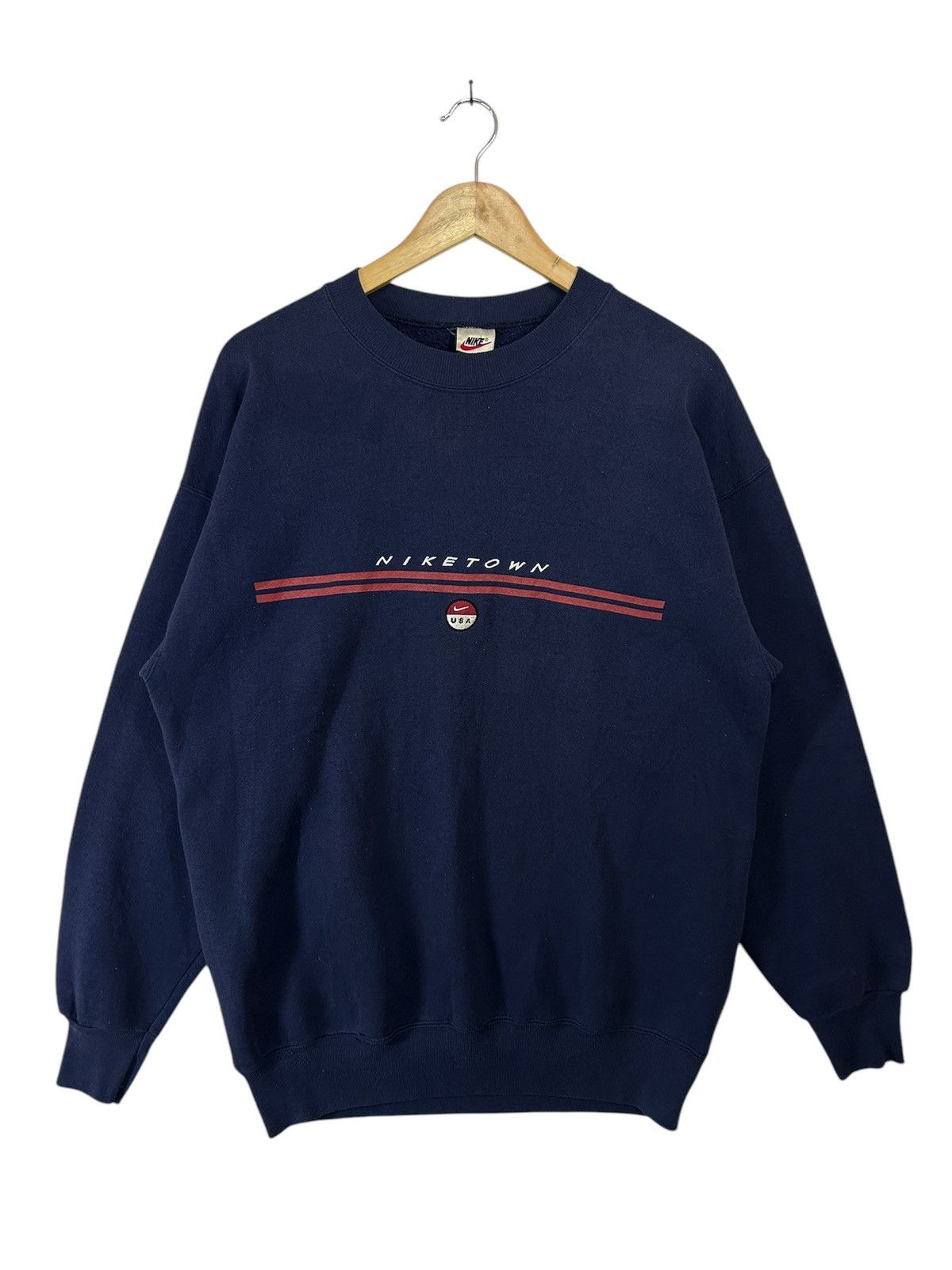Nike × Vintage Vintage 90s Nike Town USA center swoosh Large Size US L / EU 52-54 / 3 - 1 Thumbnail