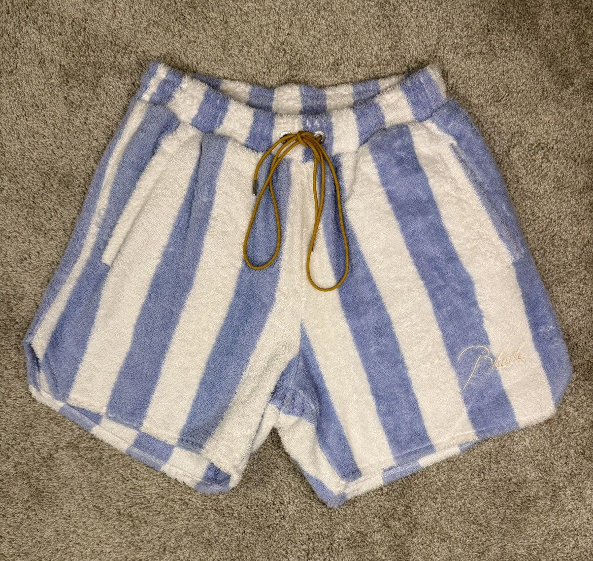 Rhude Rhude Striped Loop Terry Shorts Size US 32 / EU 48 - 1 Thumbnail