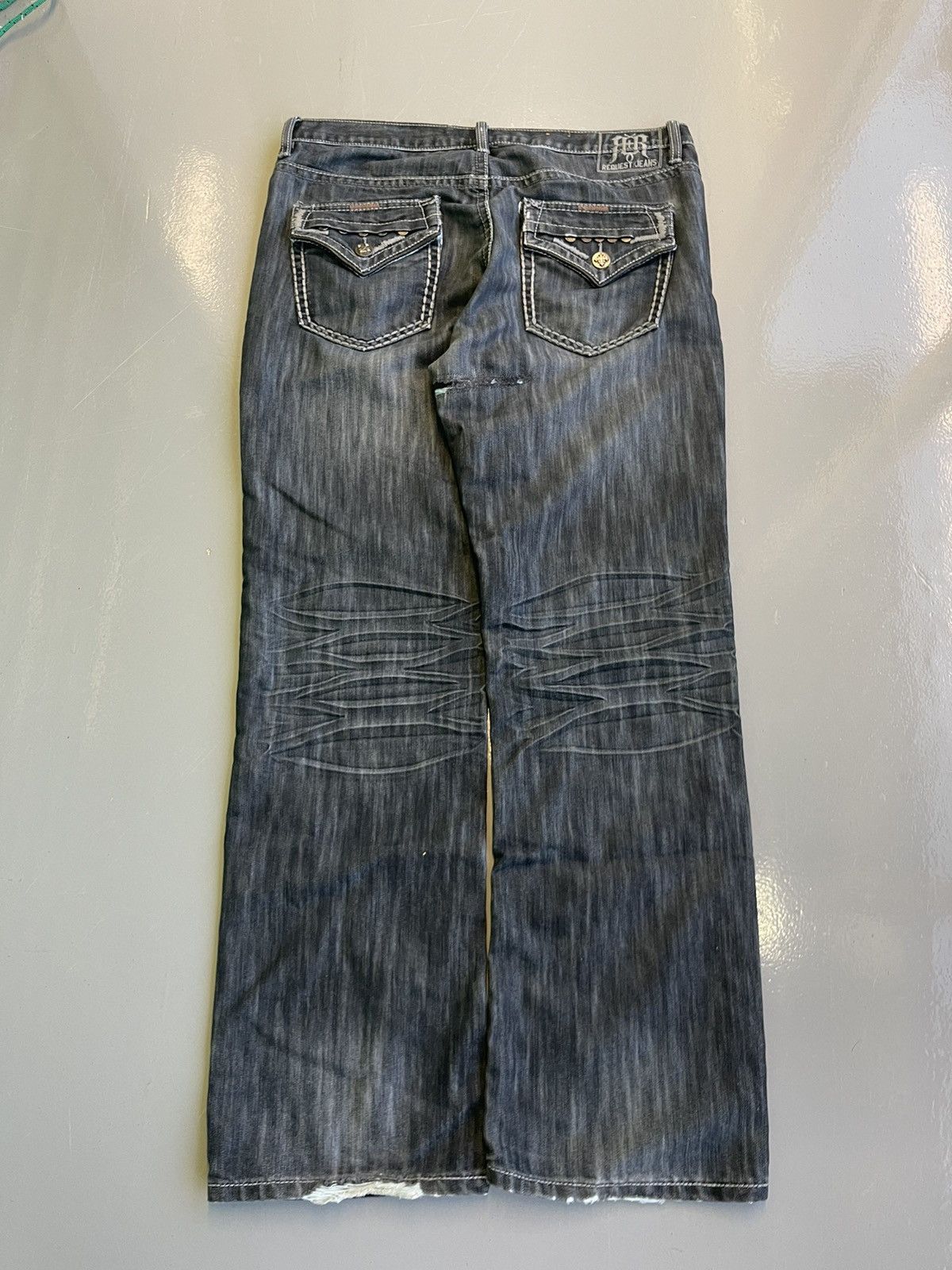 Vintage Crazy vintage y2k cyber grunge baggy faded jeans 2000