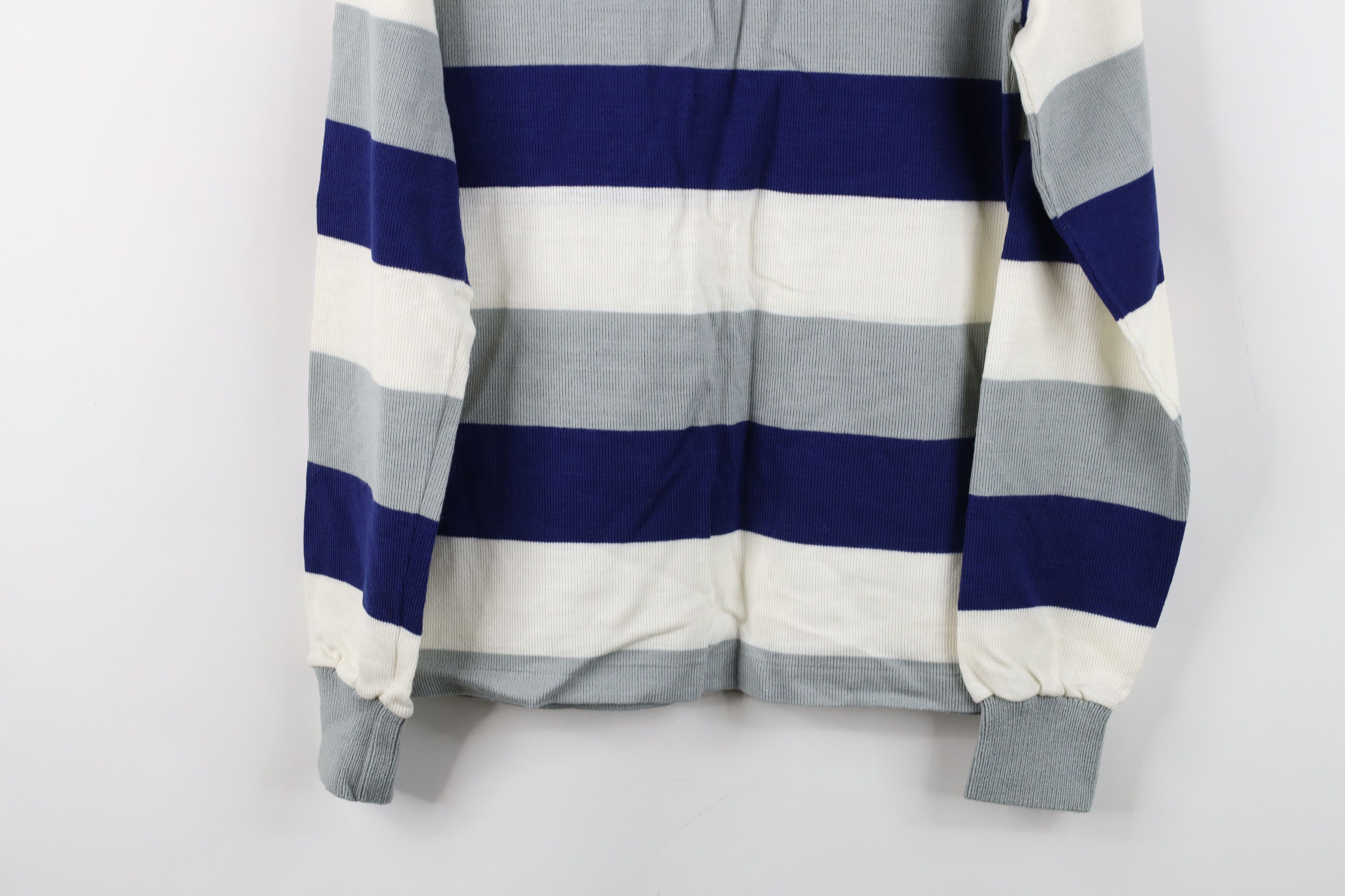 Vintage Vintage 70s Streetwear Block Knit Collared Polo Sweater Size US M / EU 48-50 / 2 - 12 Thumbnail