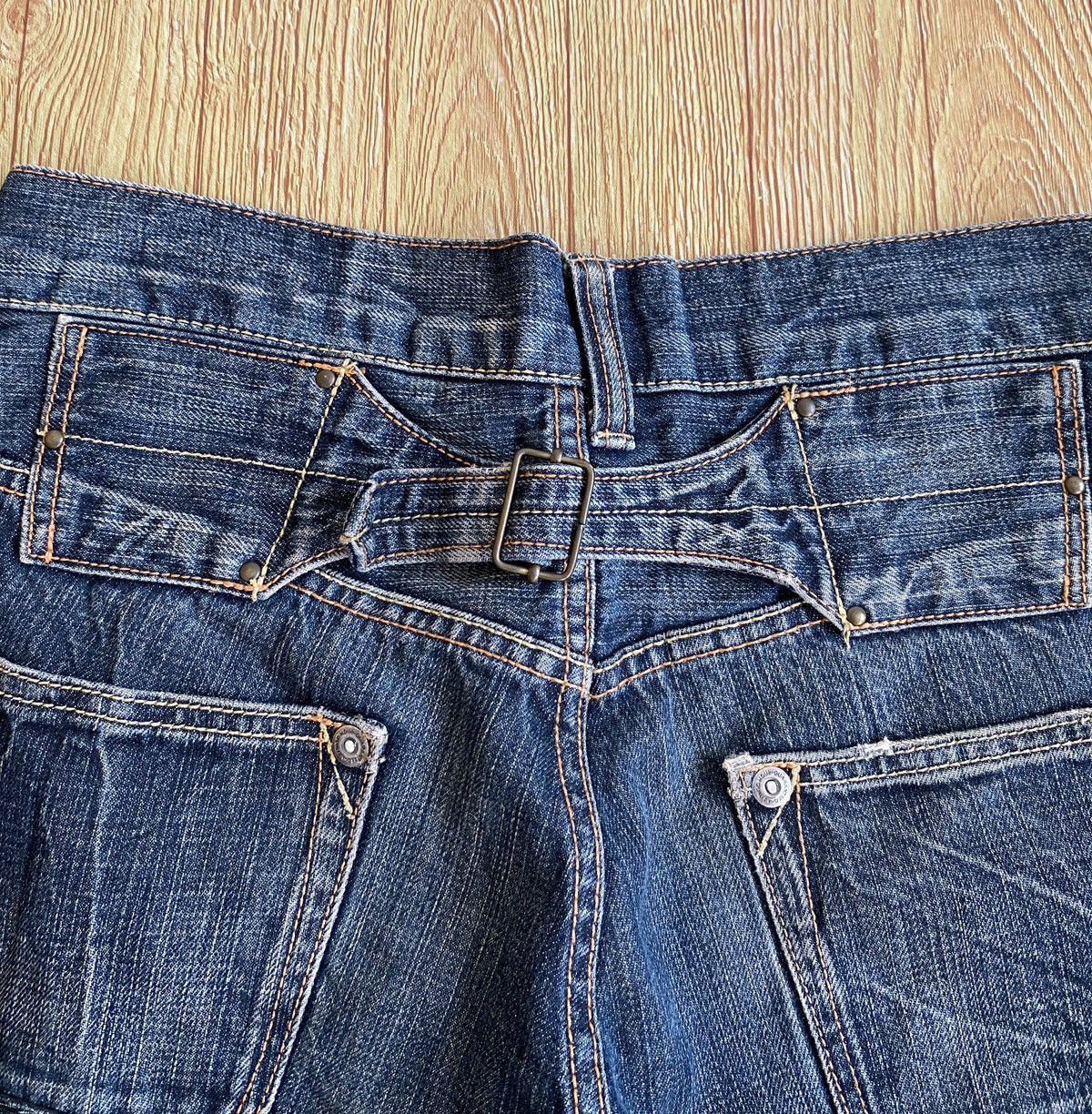 Japanese Brand Rare Design Vintage Japanese Brand UJ Flared Jeans 1990s Size US 32 / EU 48 - 4 Thumbnail