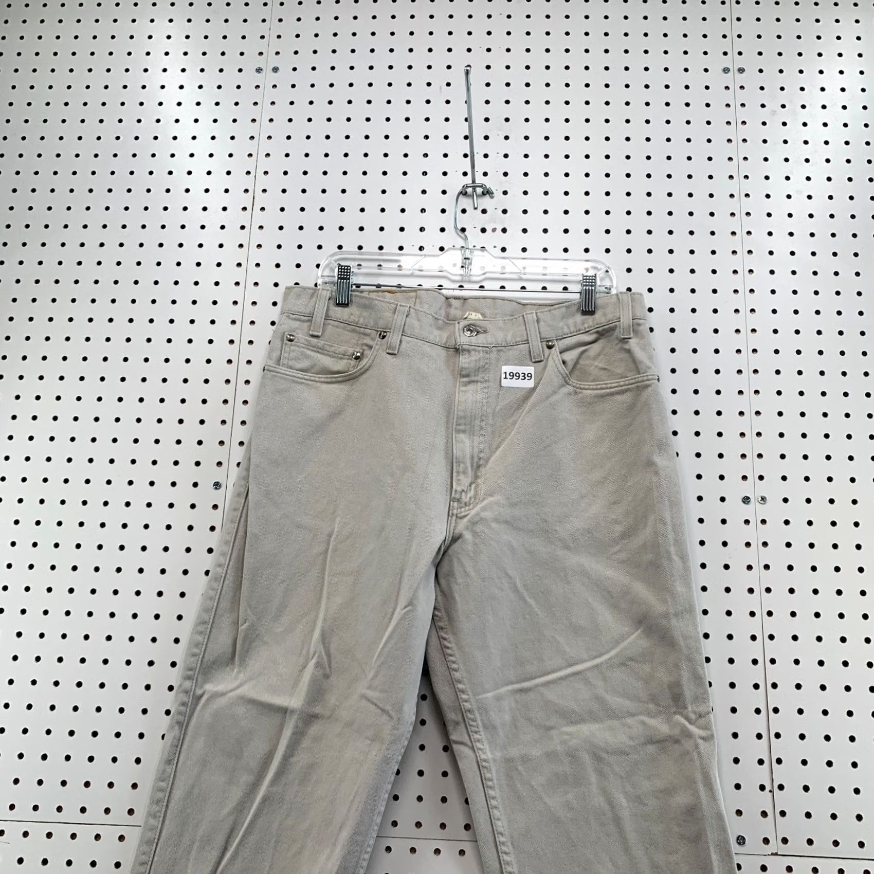 Levi's VINTAGE Levis 540 Jeans Mens 36x29 Fits 34x27 Beige Denim Relaxed Made USA 90s Size US 36 / EU 52 - 2 Thumbnail