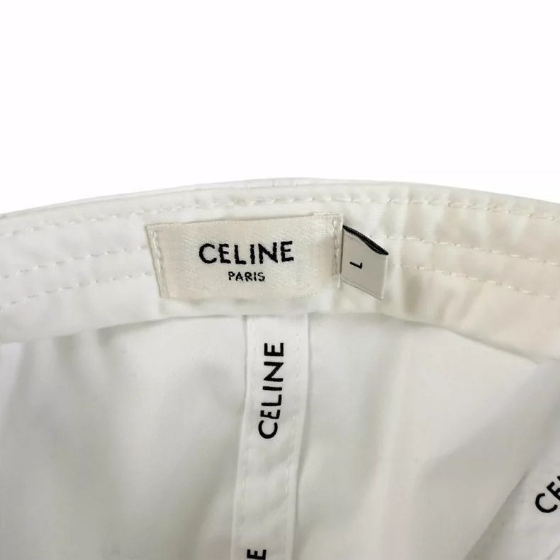 Celine Celine White Embroidered Baseball Cap Size ONE SIZE - 5 Thumbnail