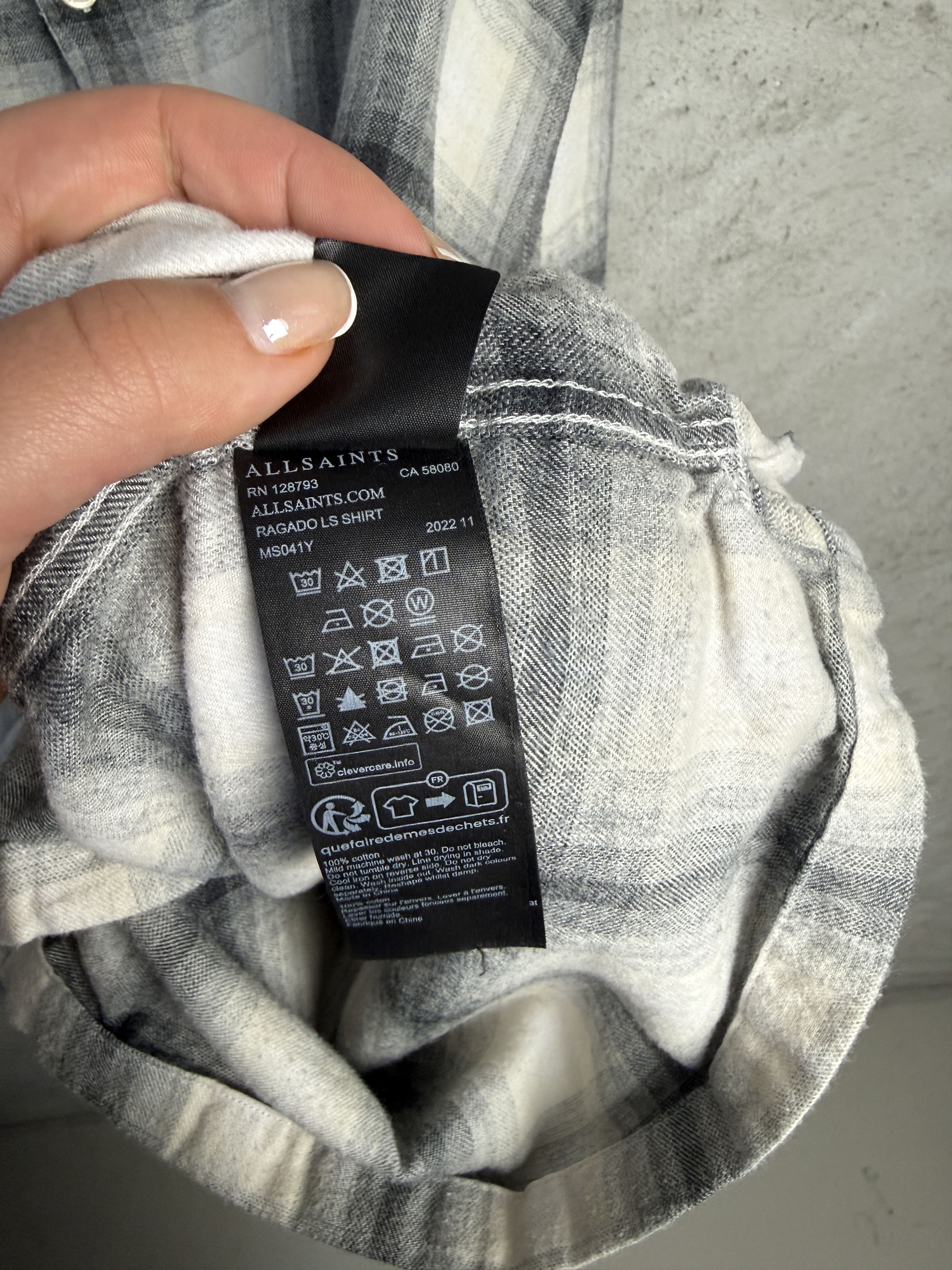Allsaints Allsaints Ragado ls shirt checked casual cotton Size US XXL / EU 58 / 5 - 5 Thumbnail