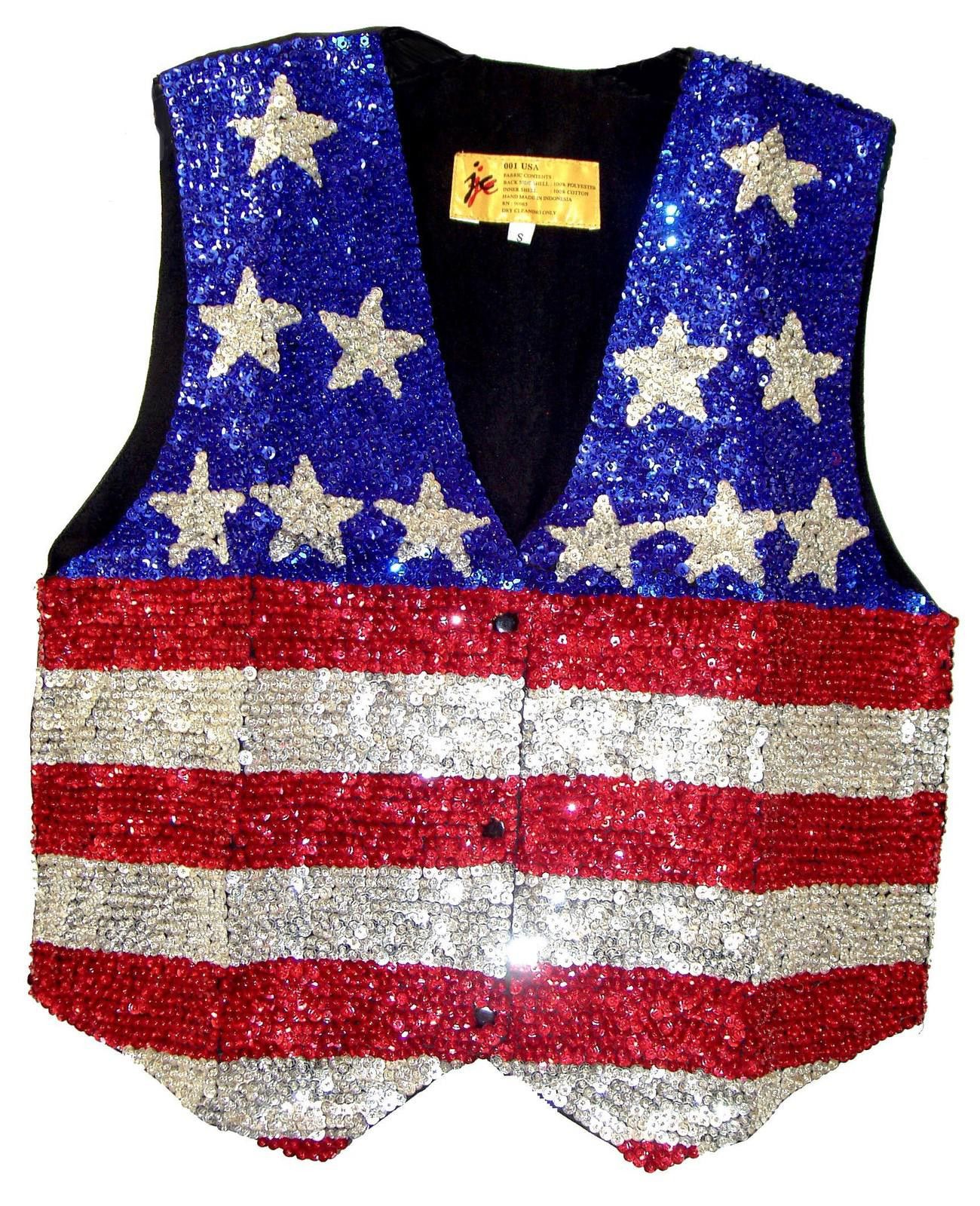 Designer Sequin Vest USA GTS102 (size L only) Size L / US 10 / IT 46 - 1 Preview