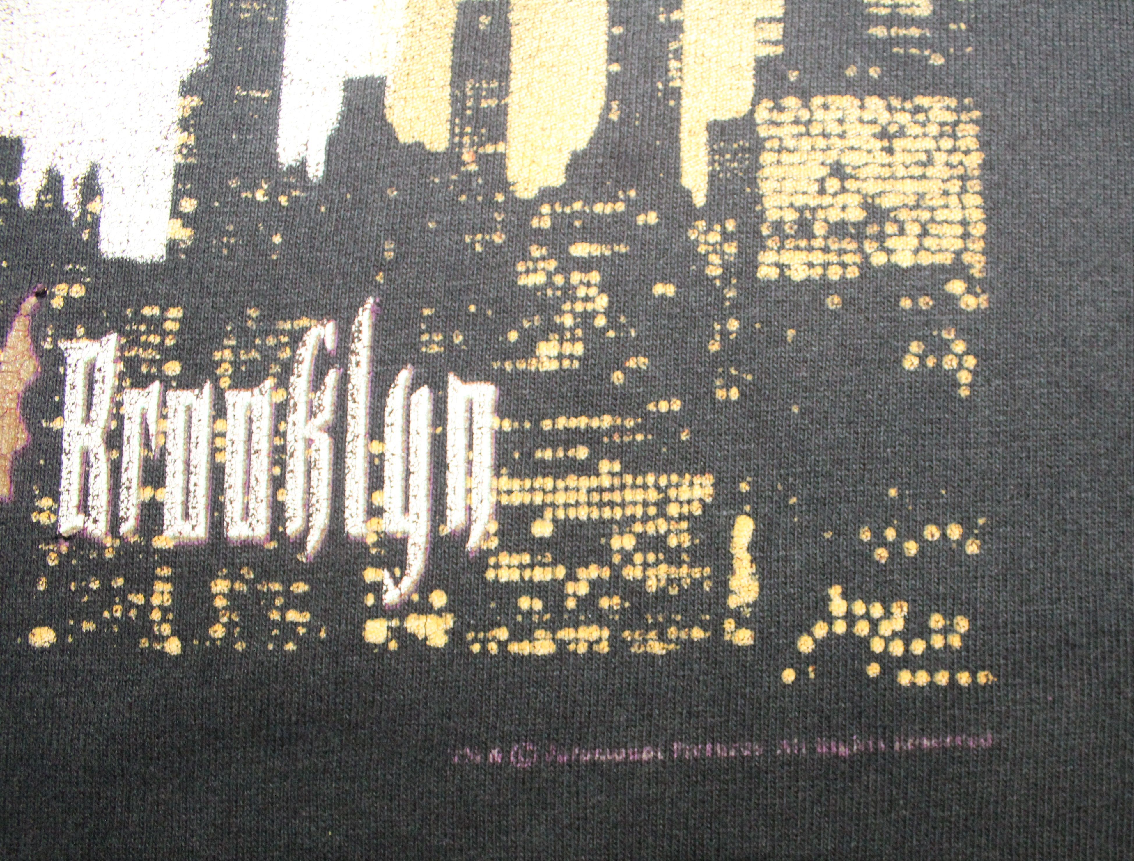 Vintage Vintage 90s Vampire In Brooklyn T Shirt Faded Black Size US XL / EU 56 / 4 - 4 Thumbnail