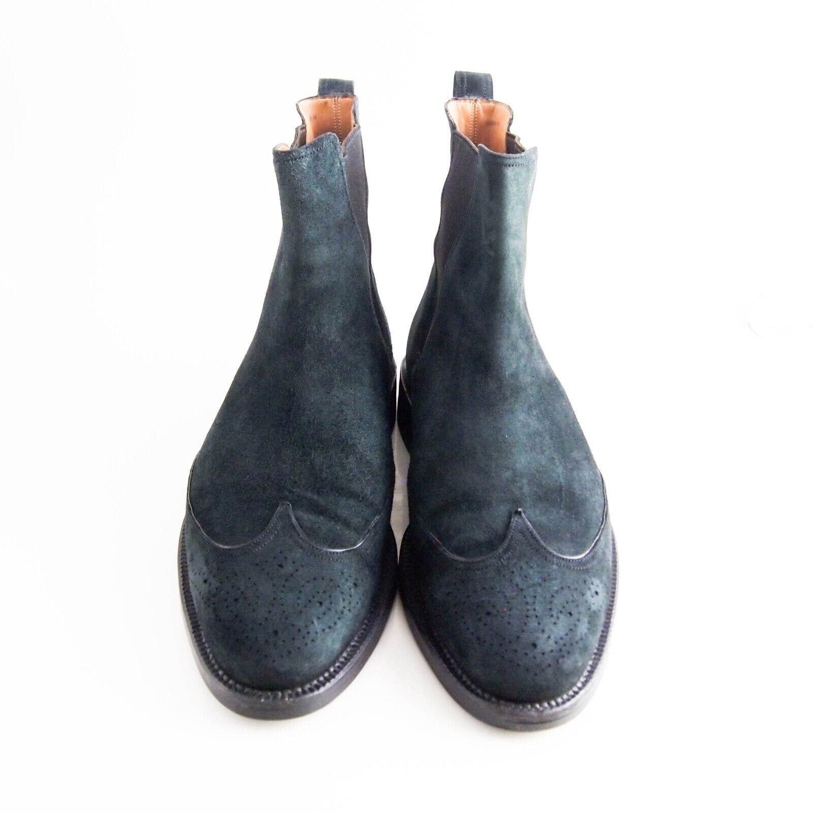 Bally Bally Orialdo 100 Chelsea Boots Green Suede US 8.5 D EU 41.5 Size US 8.5 / EU 41-42 - 3 Thumbnail