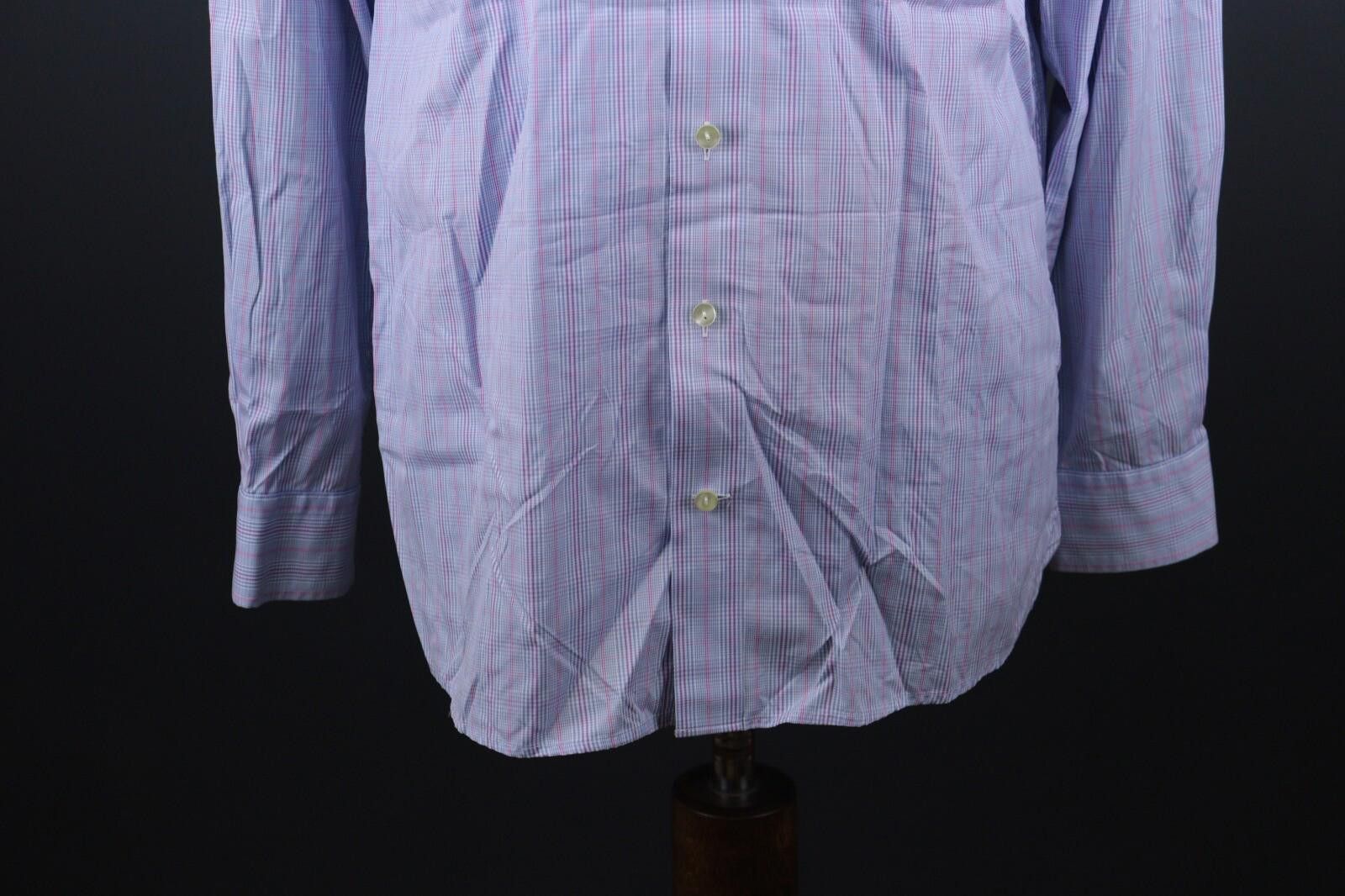 Eton Eton Classic Blue Check Button Down Shirt Size 40 / 15.5 Size US M / EU 48-50 / 2 - 3 Thumbnail