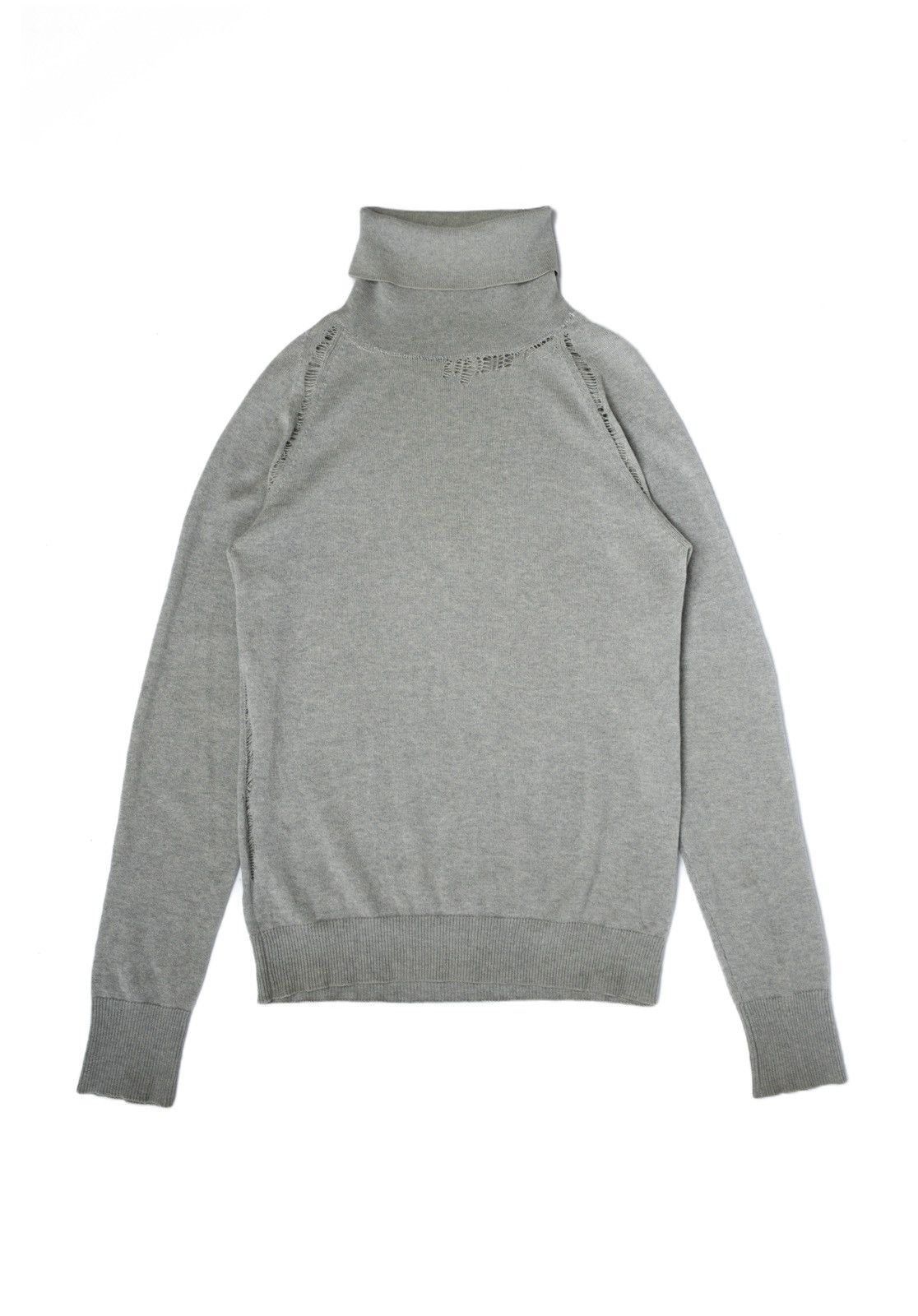 Dior Dior Homme FW04 Distressed Cashmere Turtleneck Sweater Size US XS / EU 42 / 0 - 1 Thumbnail
