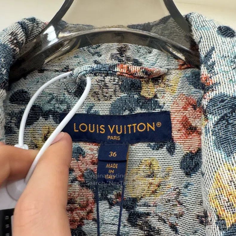 Louis Vuitton Louis Vuitton 25 floral cropped denim jacket Size XS / US 0-2 / IT 36-38 - 3 Thumbnail