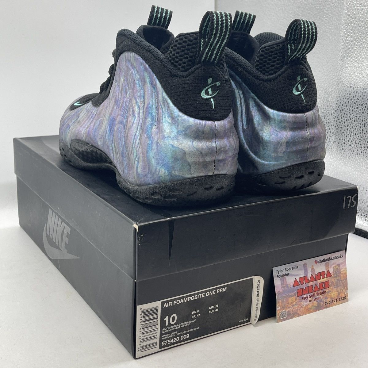 Nike Air foamposite one abalone Size US 10 / EU 43 - 4 Thumbnail