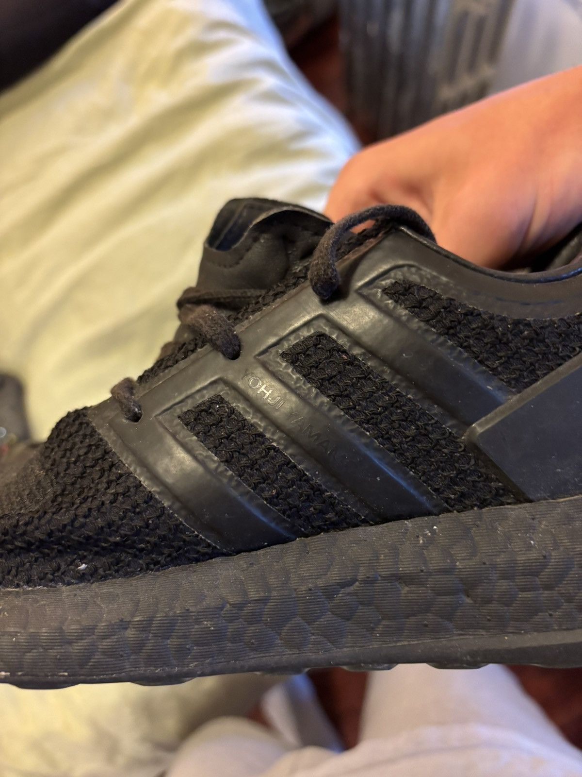Adidas × Yohji Yamamoto Adidas x Y3 ZG Knit Triple Black Size US 11 / EU 44 - 5 Thumbnail