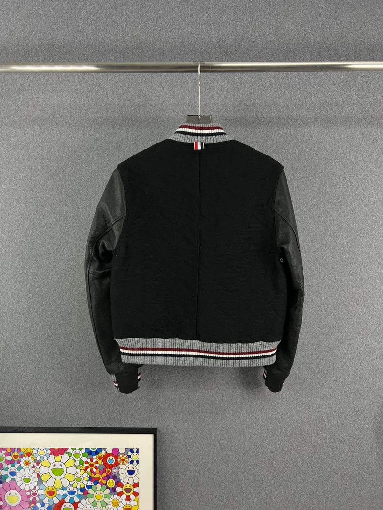 Thom Browne Thom Browne Double-punch baseball jacket Size US XS / EU 42 / 0 - 2 Thumbnail