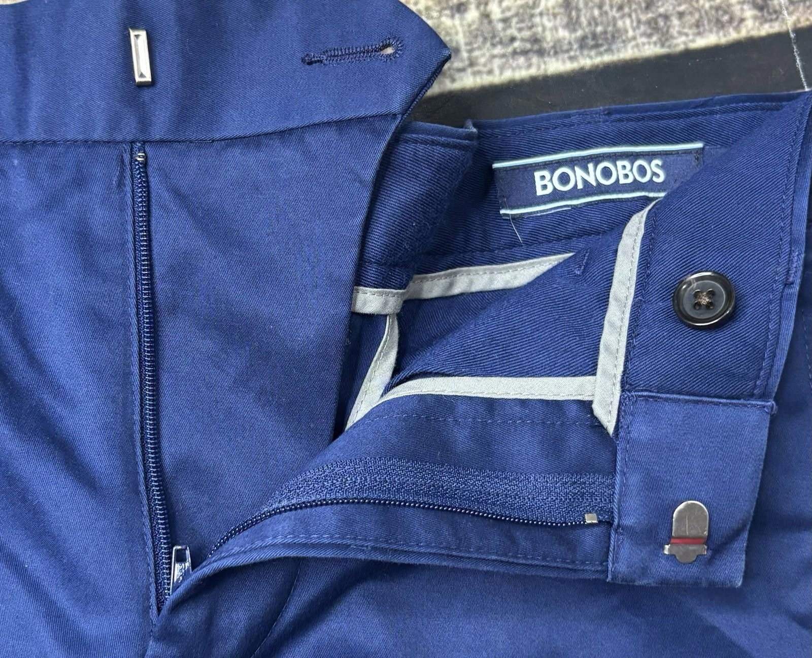 Bonobos Bonobos Chino Pants Mens 29x32 Monday Blue Cotton Slim Fit Size US 29 - 5 Thumbnail