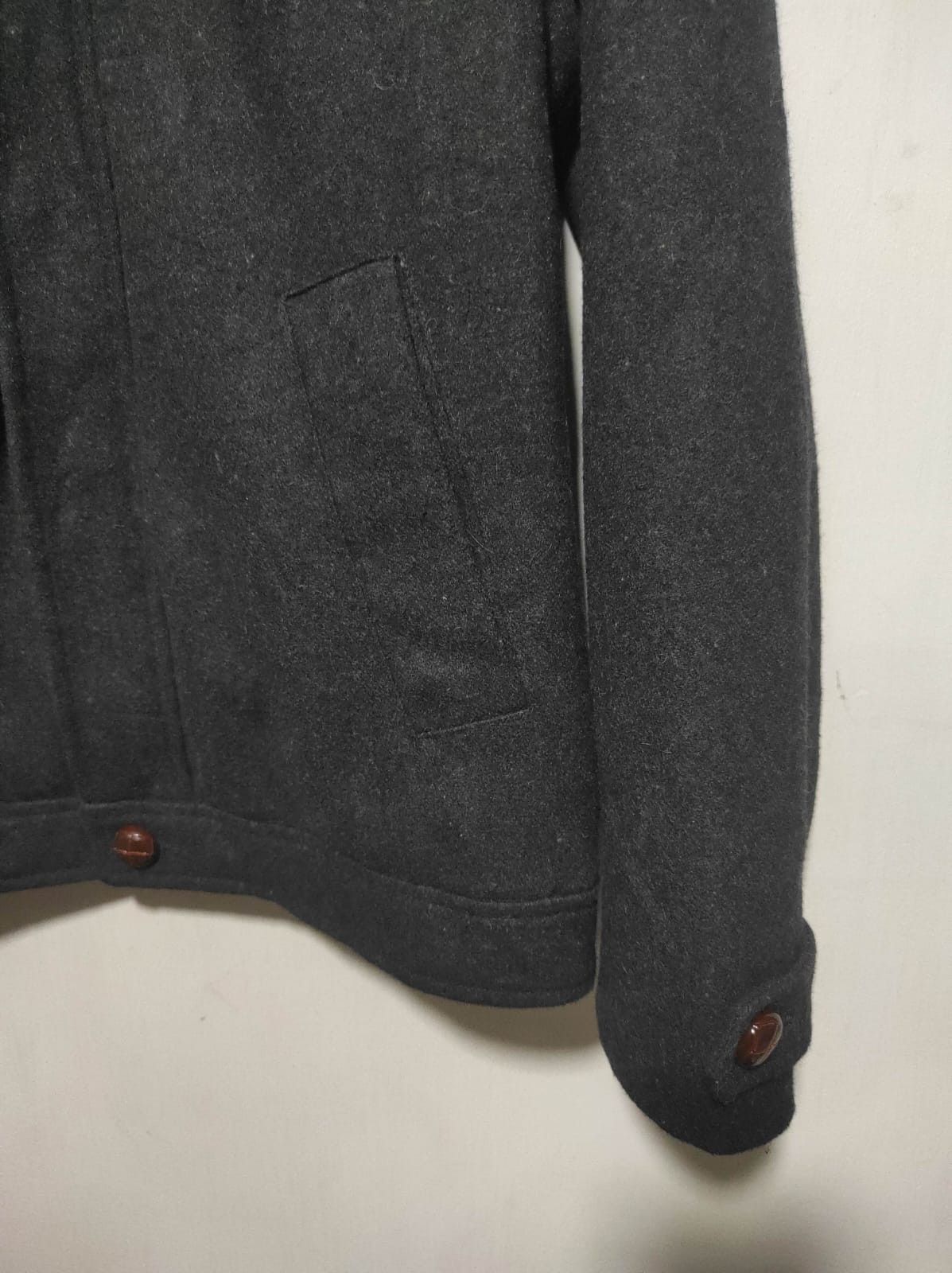Japanese Brand HVC wool double zip fur hoodie jacket Ifsix LGB style Size US M / EU 48-50 / 2 - 5 Thumbnail
