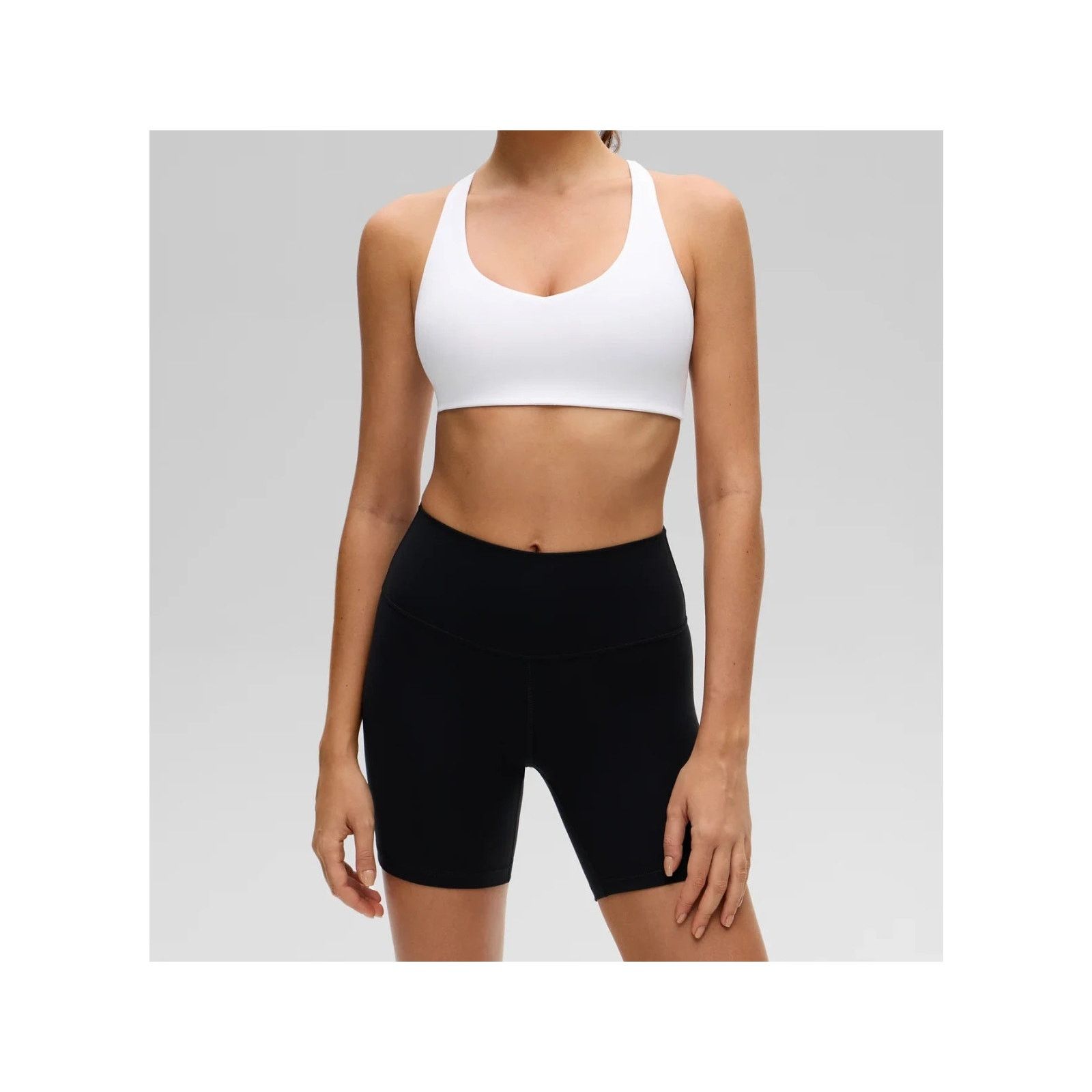 Other CRZ YOGA White Butterluxe Padded Sports Bra Medium New Size ONE SIZE - 1 Thumbnail