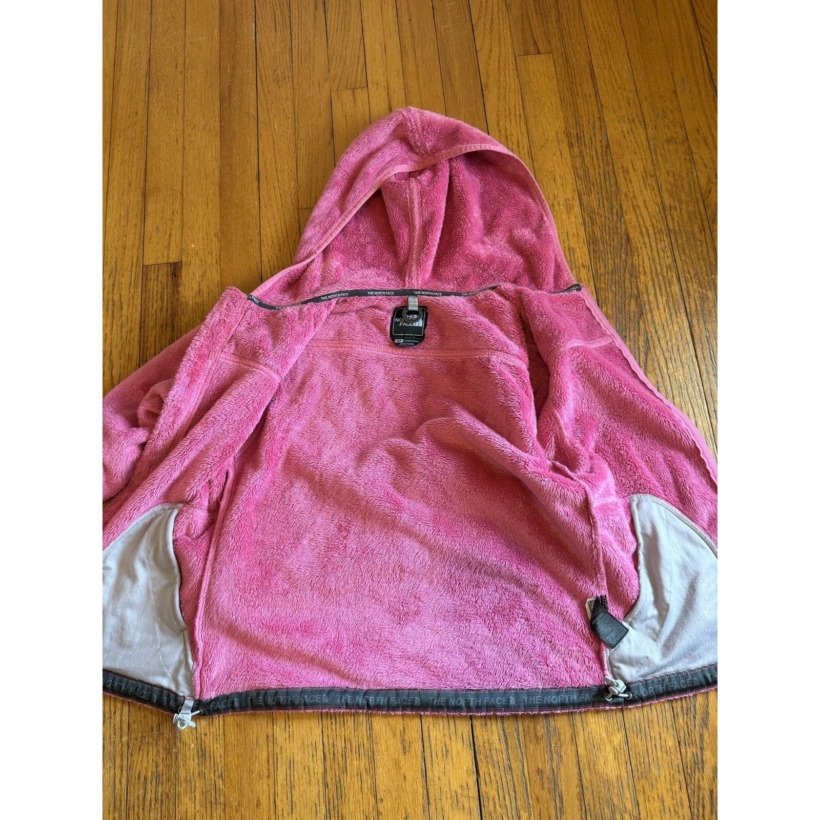 The North Face The North Face Jacket Small Pink Soft Fleece Hooded Full Zip Size S / US 4 / IT 40 - 2 Thumbnail