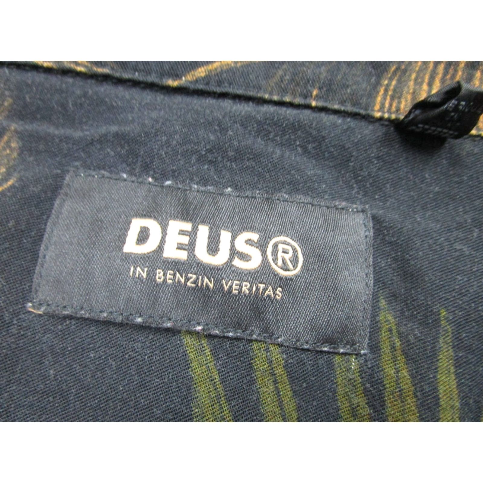 Deus Ex Machina Deus ex Machina Shirt Mens M Black Rayon Button Front Hawaiian Palm Leaf Floral Short Sleeve Casual Travel Size US M / EU 48-50 / 2 - 4 Thumbnail