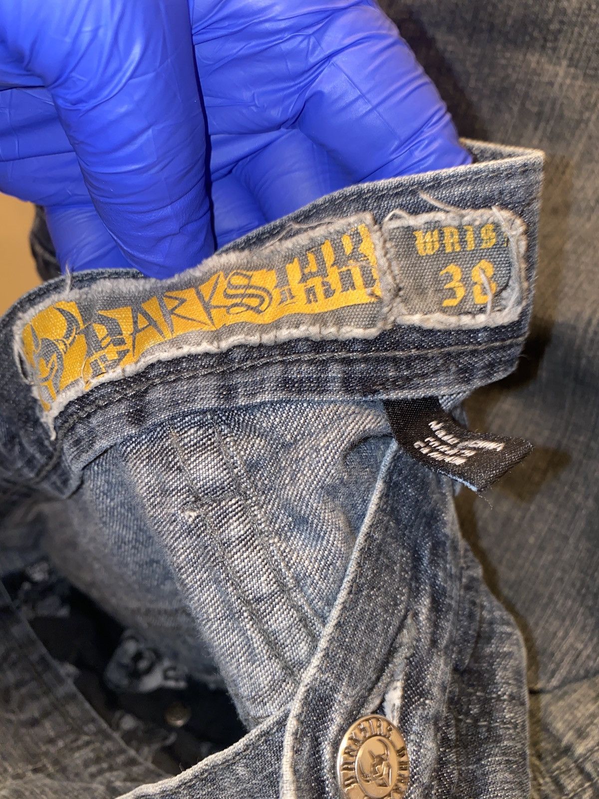 image of Vintage Darkstar Skateboard Jeans Used Size 38 in Black, Men's