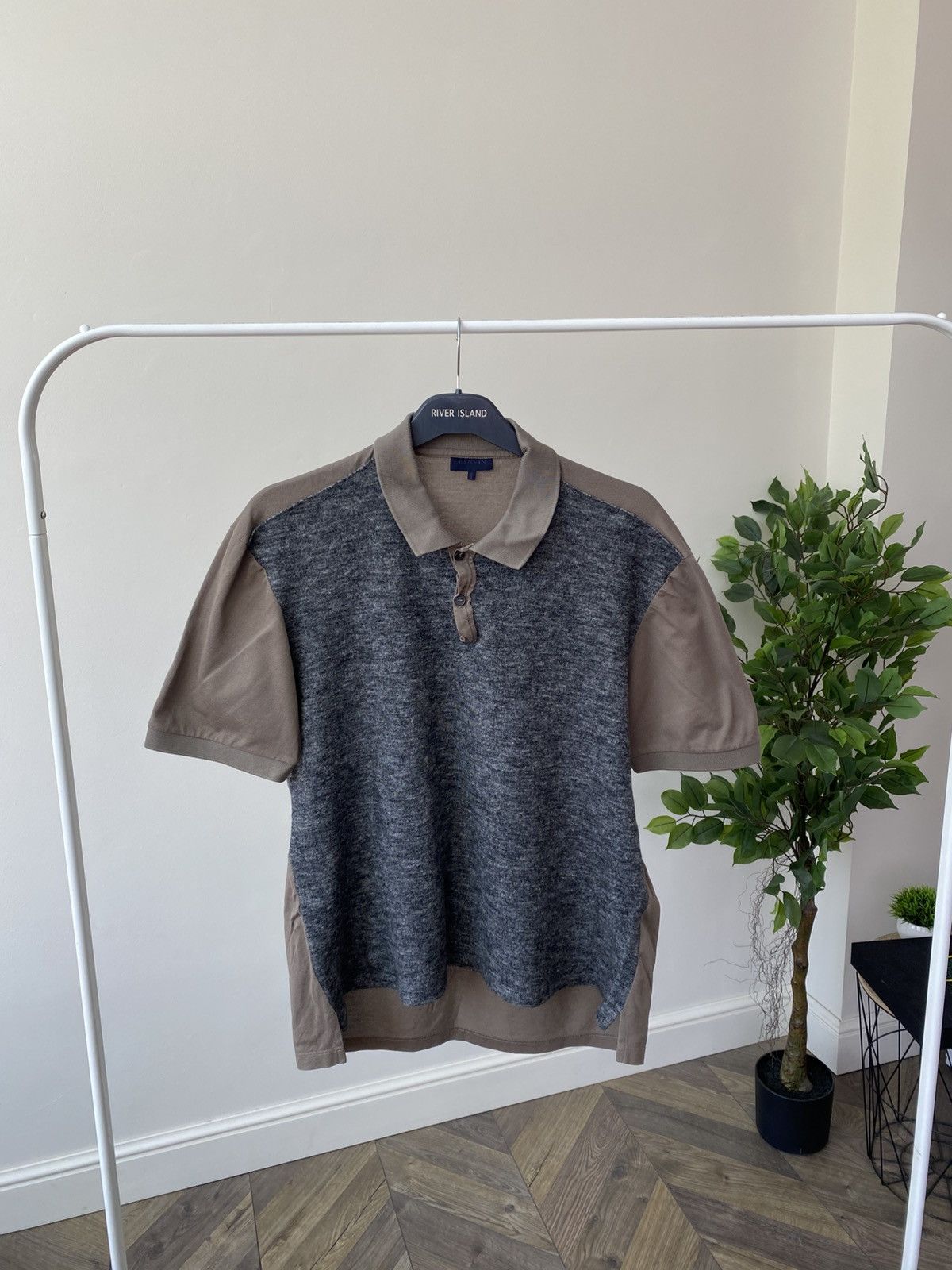 Designer × Lanvin × Vintage Vintage Lanvin Luxury Polo T-Shirt Size US L / EU 52-54 / 3 - 2 Thumbnail