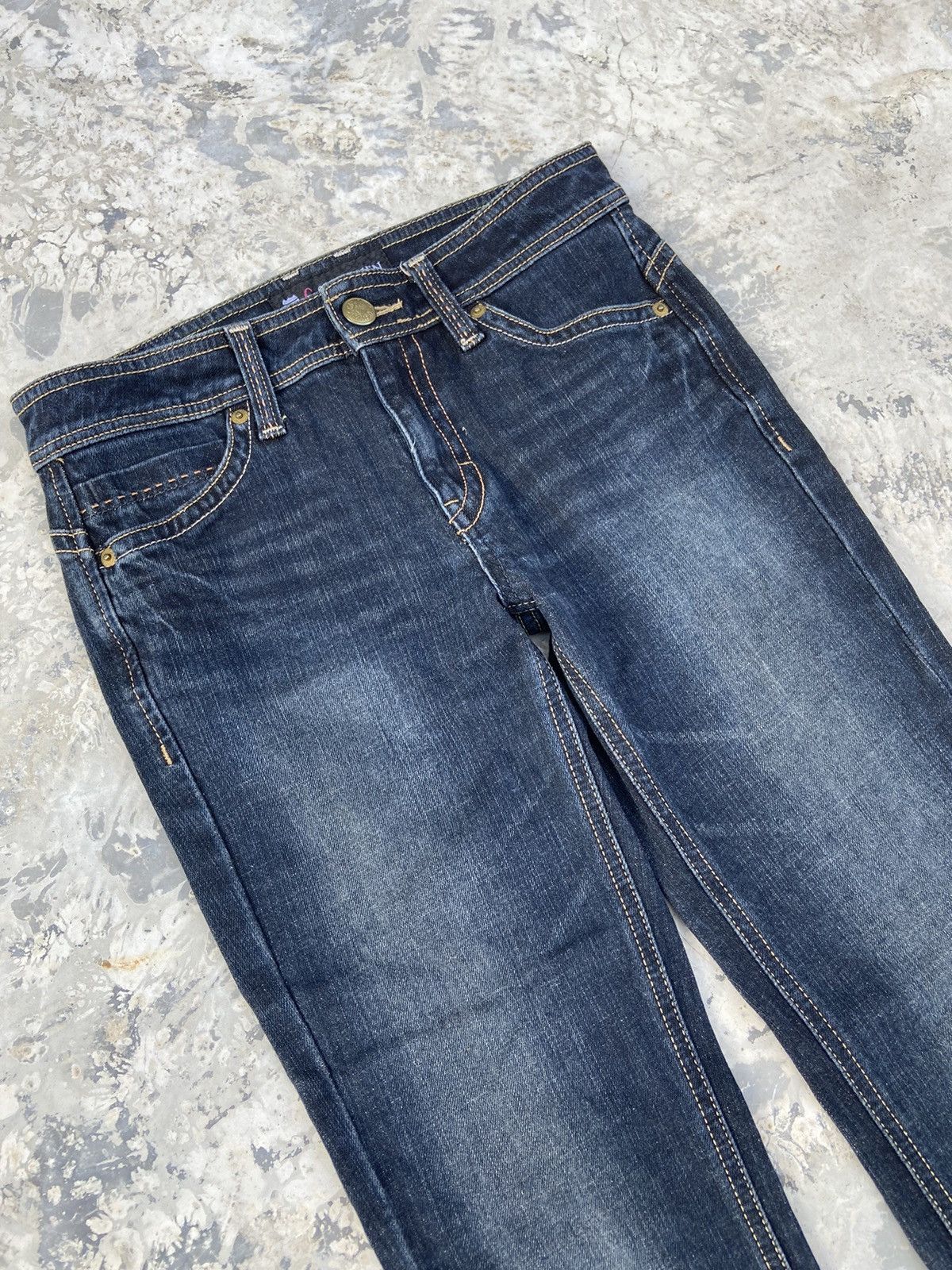Japanese Brand C-seventeen flare Jeans pants Size 28" / US 6 / IT 42 - 4 Thumbnail