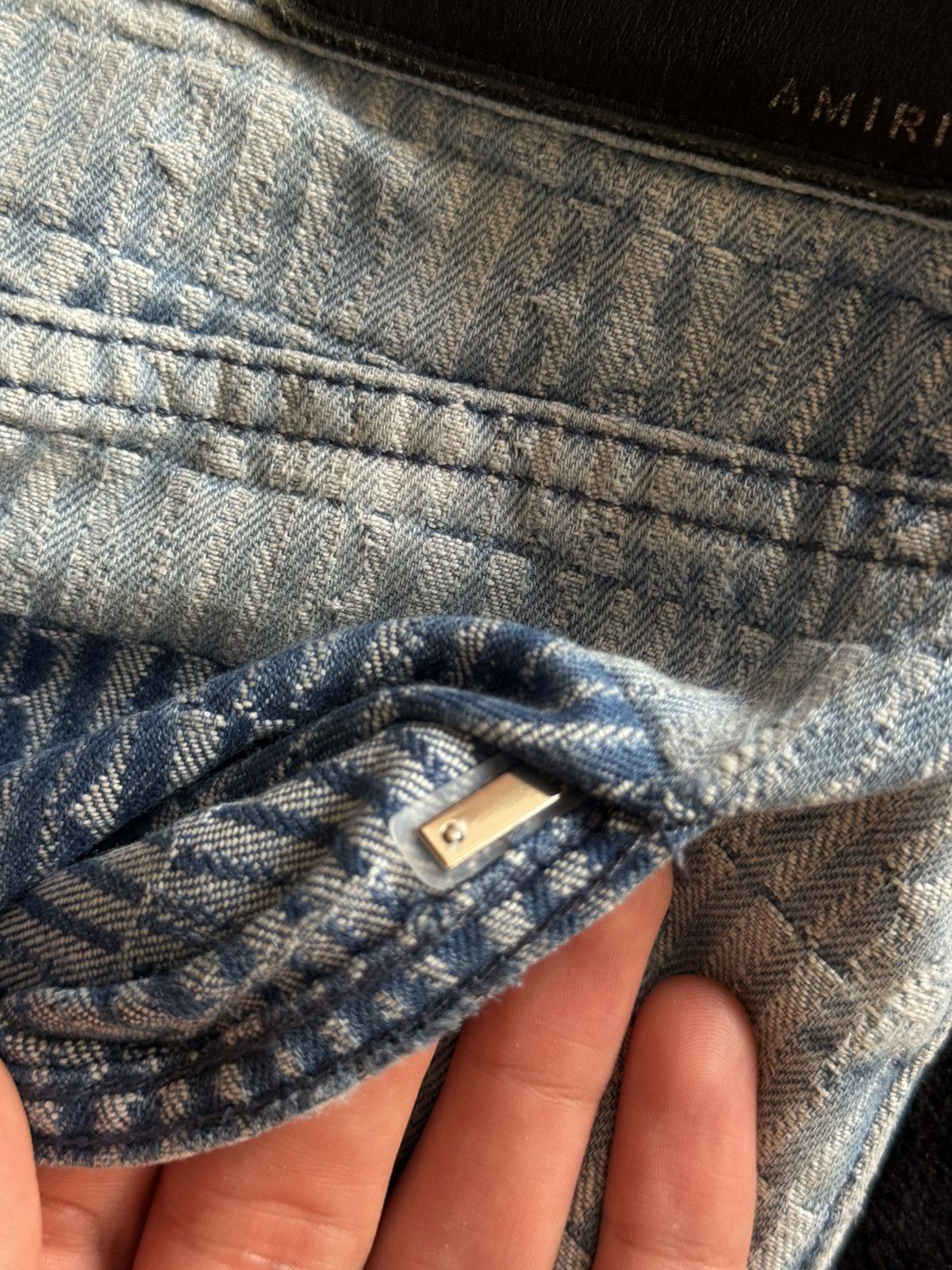 Amiri Amiri Monogram Denim Jeans – Blue Size US 27 - 14 Thumbnail