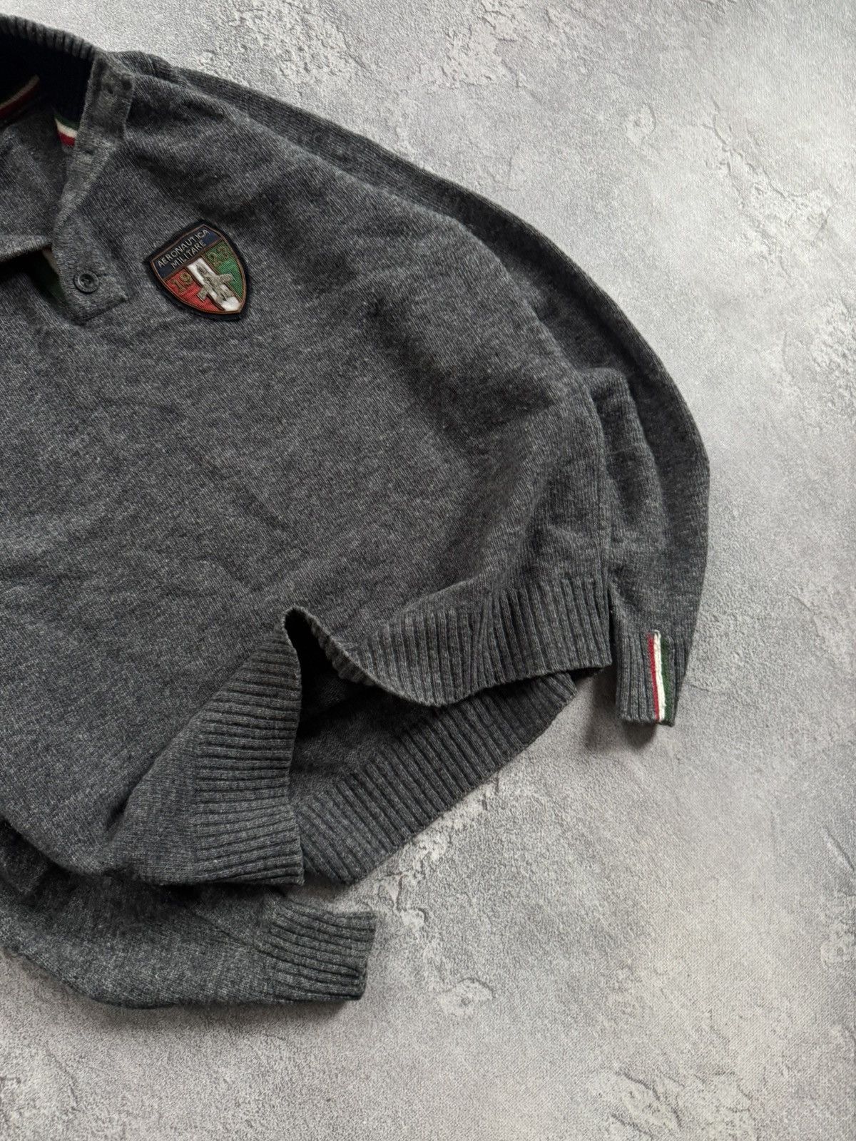 Aeronautica Militare Aeronautica Militare XL button up turtleneck sweater jumper Size US XL / EU 56 / 4 - 3 Thumbnail