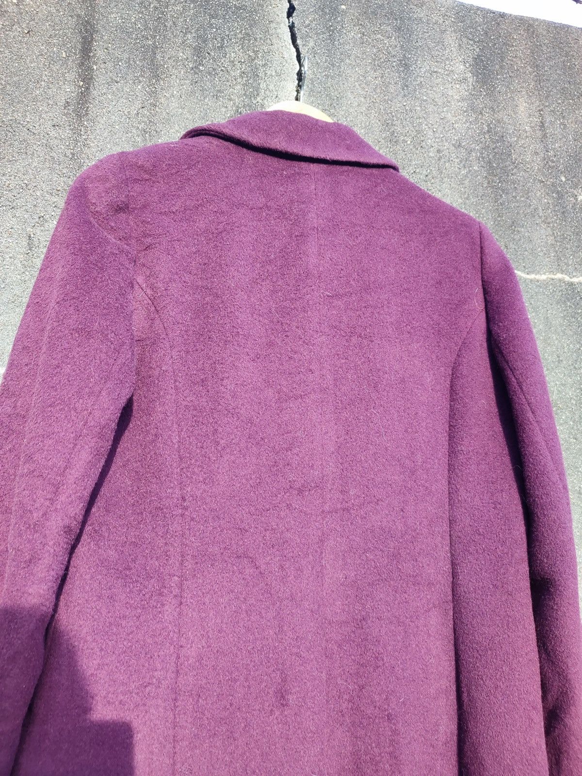 Issey Miyake I.S. sunao kuwahara Plum Wool Long Coat Avant-Garde Japanese Size S / US 4 / IT 40 - 11 Thumbnail