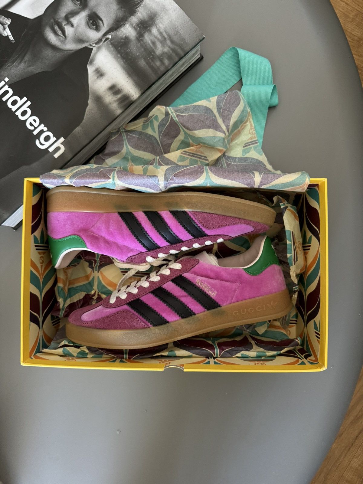 Adidas Gucci Adidas Pink Sneakers Size US 6.5 / IT 36.5 - 2 Thumbnail