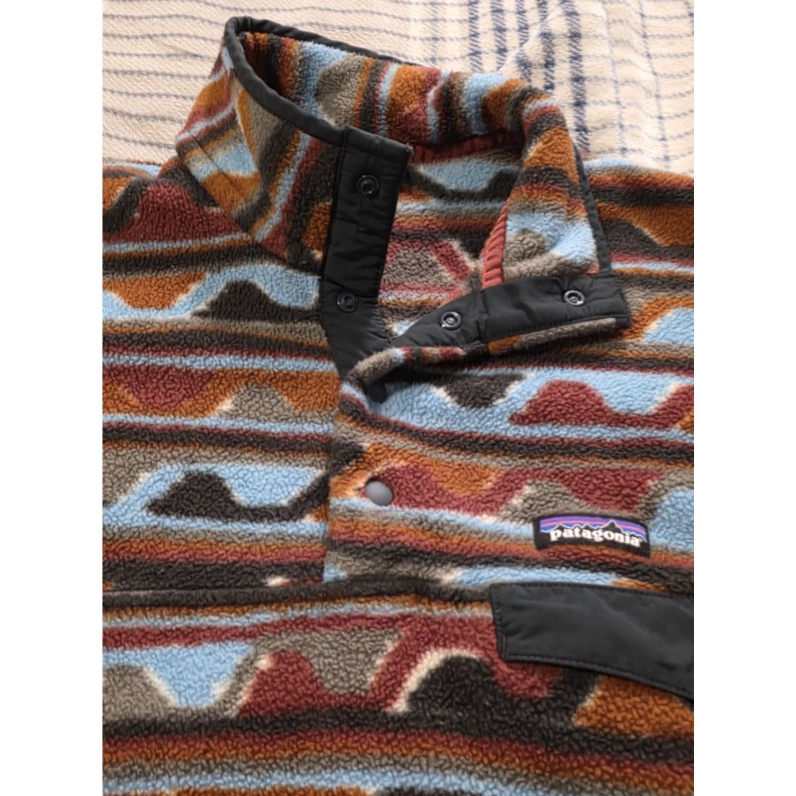 Patagonia Patagonia Synchilla Fleece Pullover Delta Cinder Red Jacket Snap T Men's Small Windbreaker Casual Size US S / EU 44-46 / 1 - 4 Thumbnail