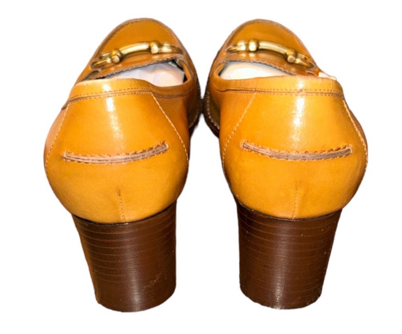 Salvatore Ferragamo × Vintage Vintage Salvatore Ferragamo Leather Buckled Heeled Loafers Size US 8 / IT 38 - 8 Thumbnail